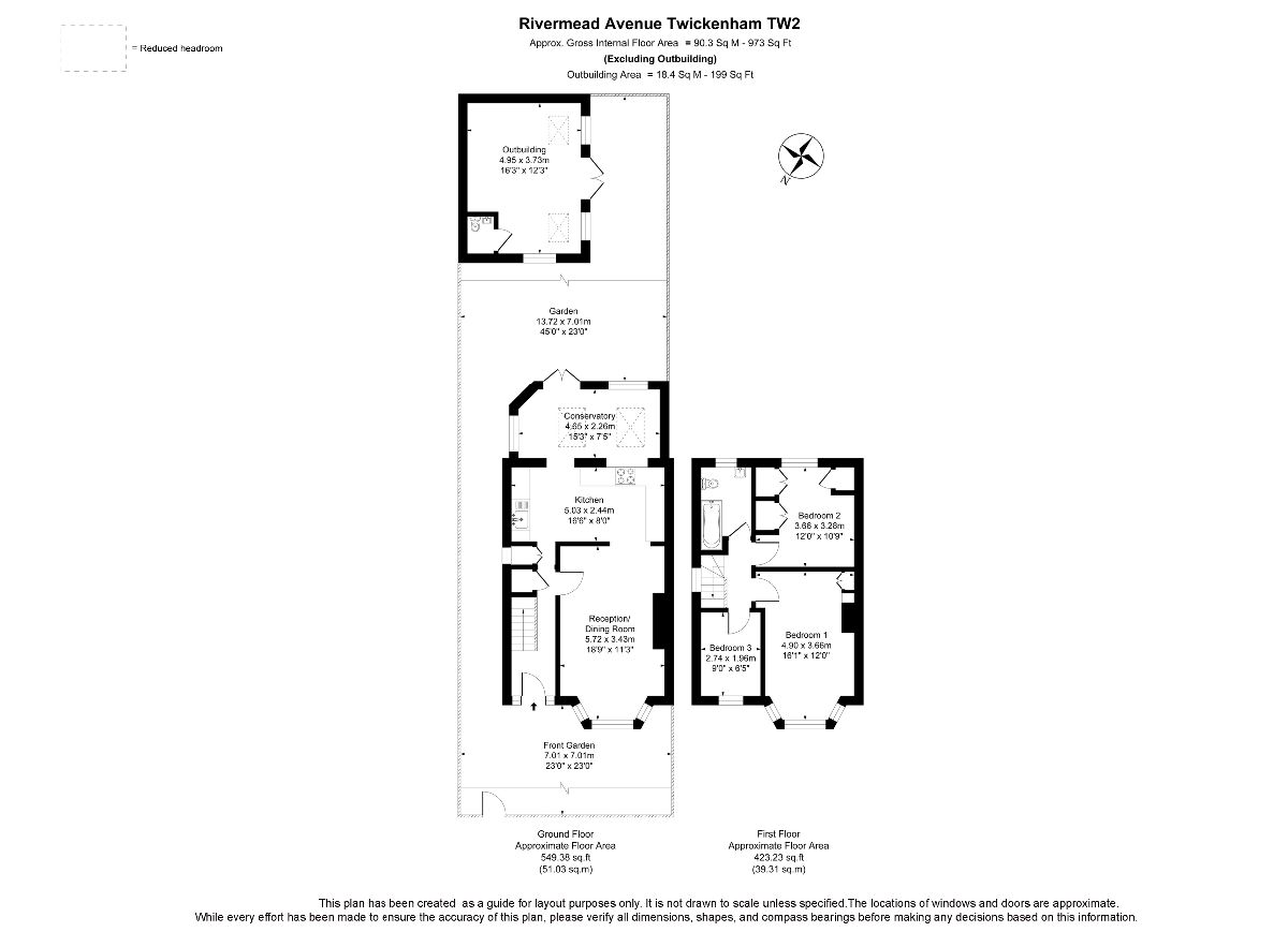 35 Rivermeads Avenue, Twickenham floorplan