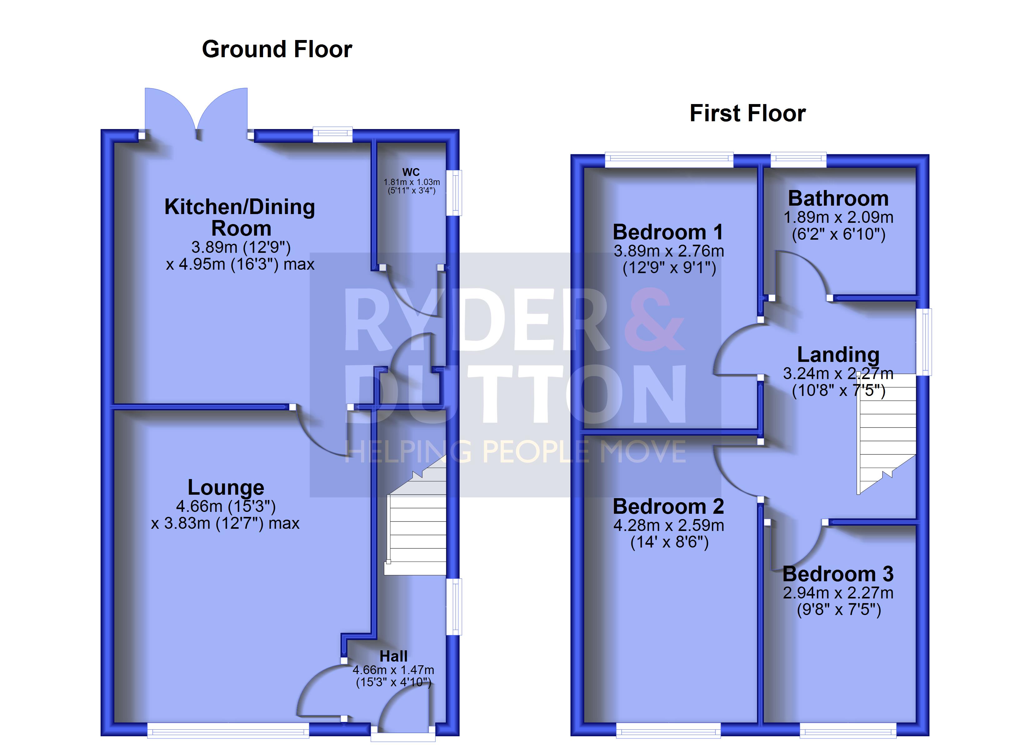 2, Kersal Drive, Manchester floorplan