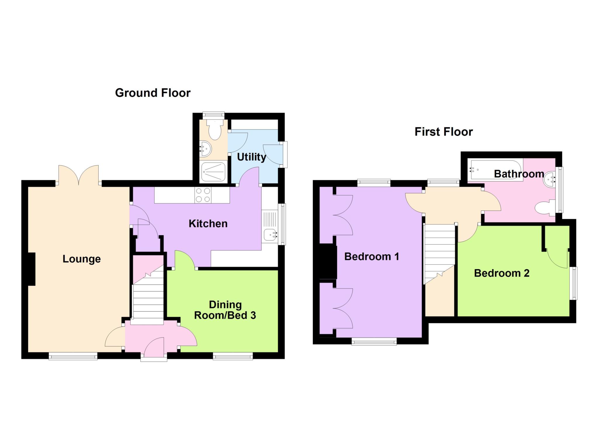Orchard Way, Cheddar BS27, 2 bedroom semidetached house for sale