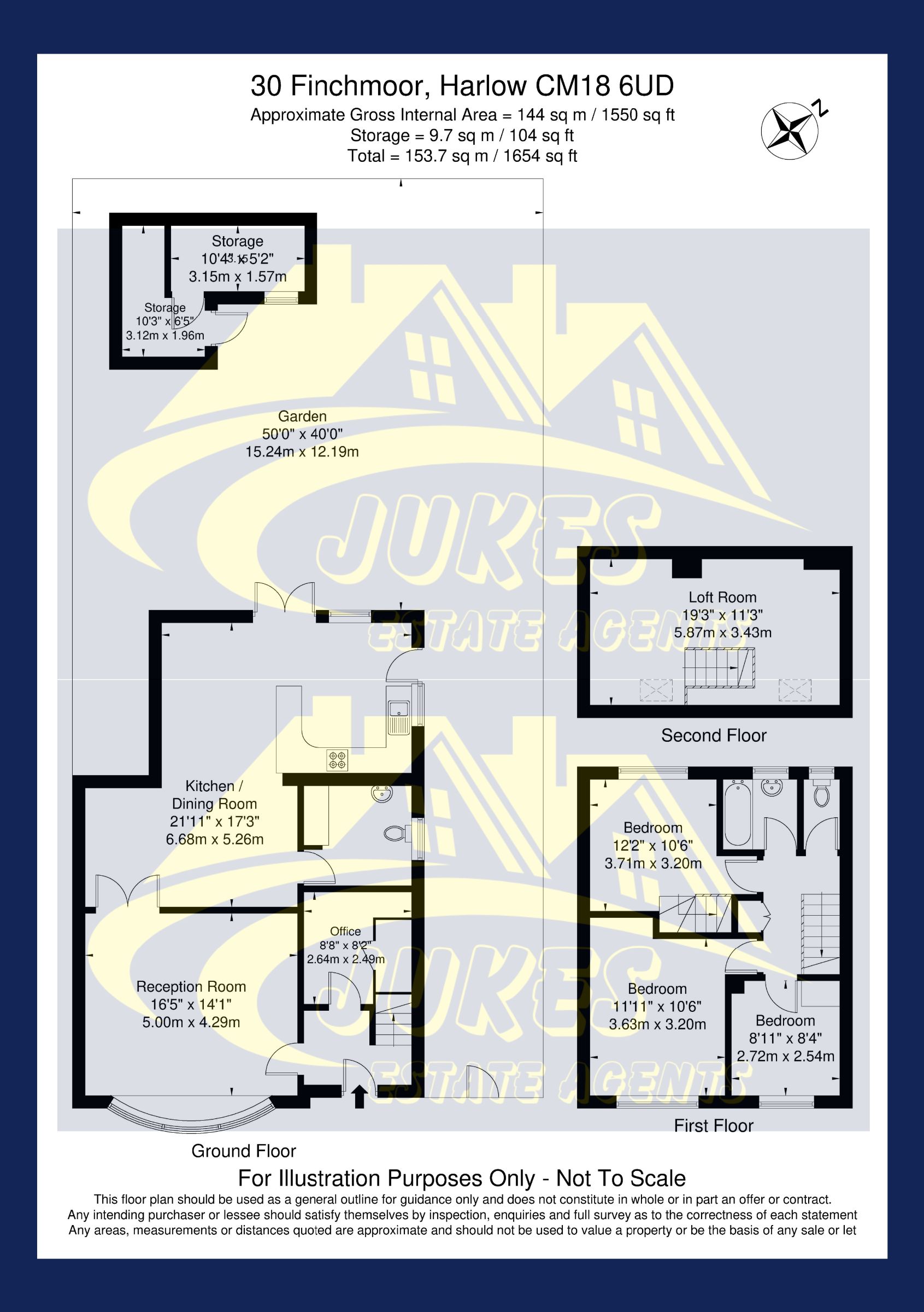 30 Finchmoor, Harlow floorplan