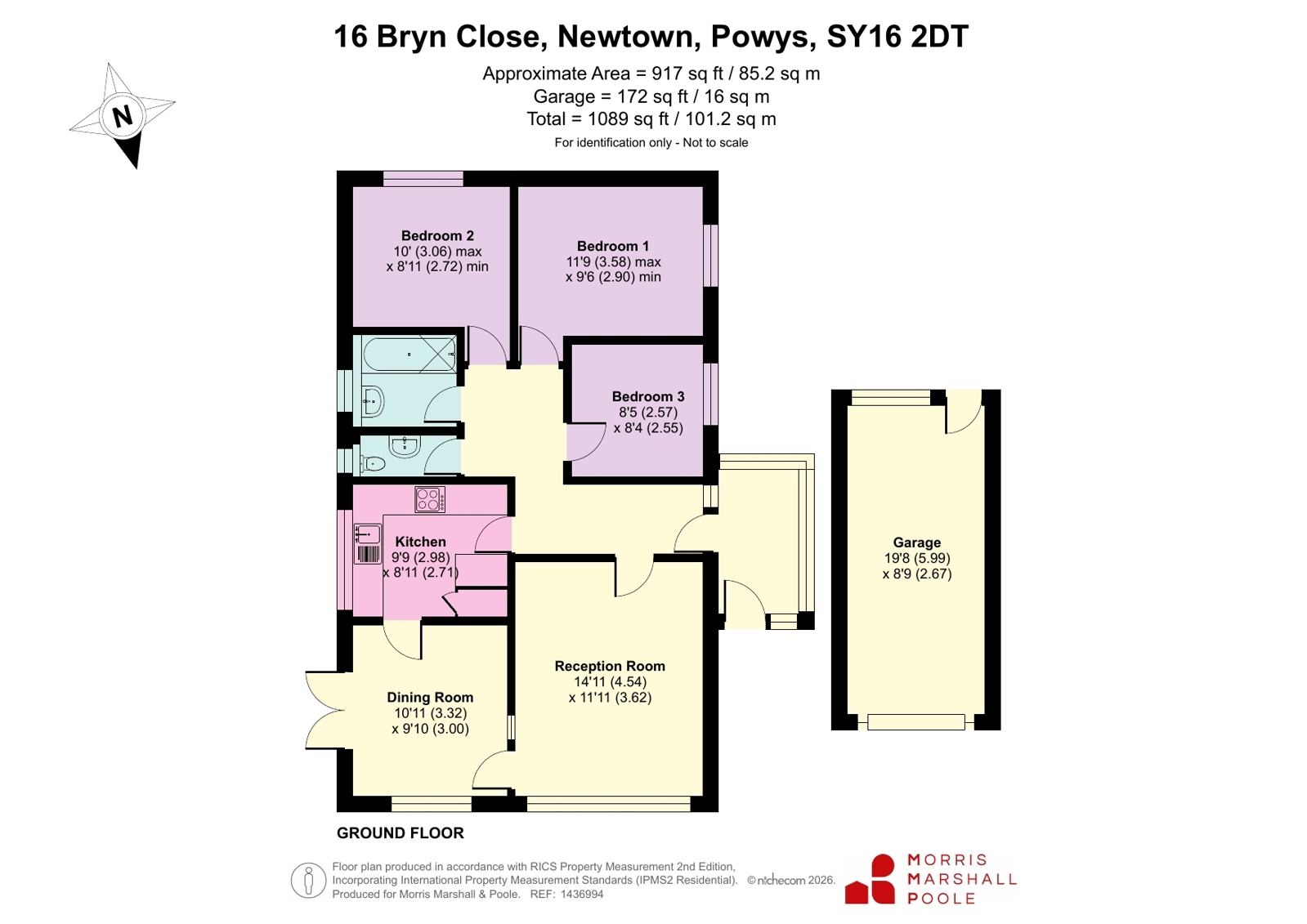 16, Bryn Close, Powys floorplan