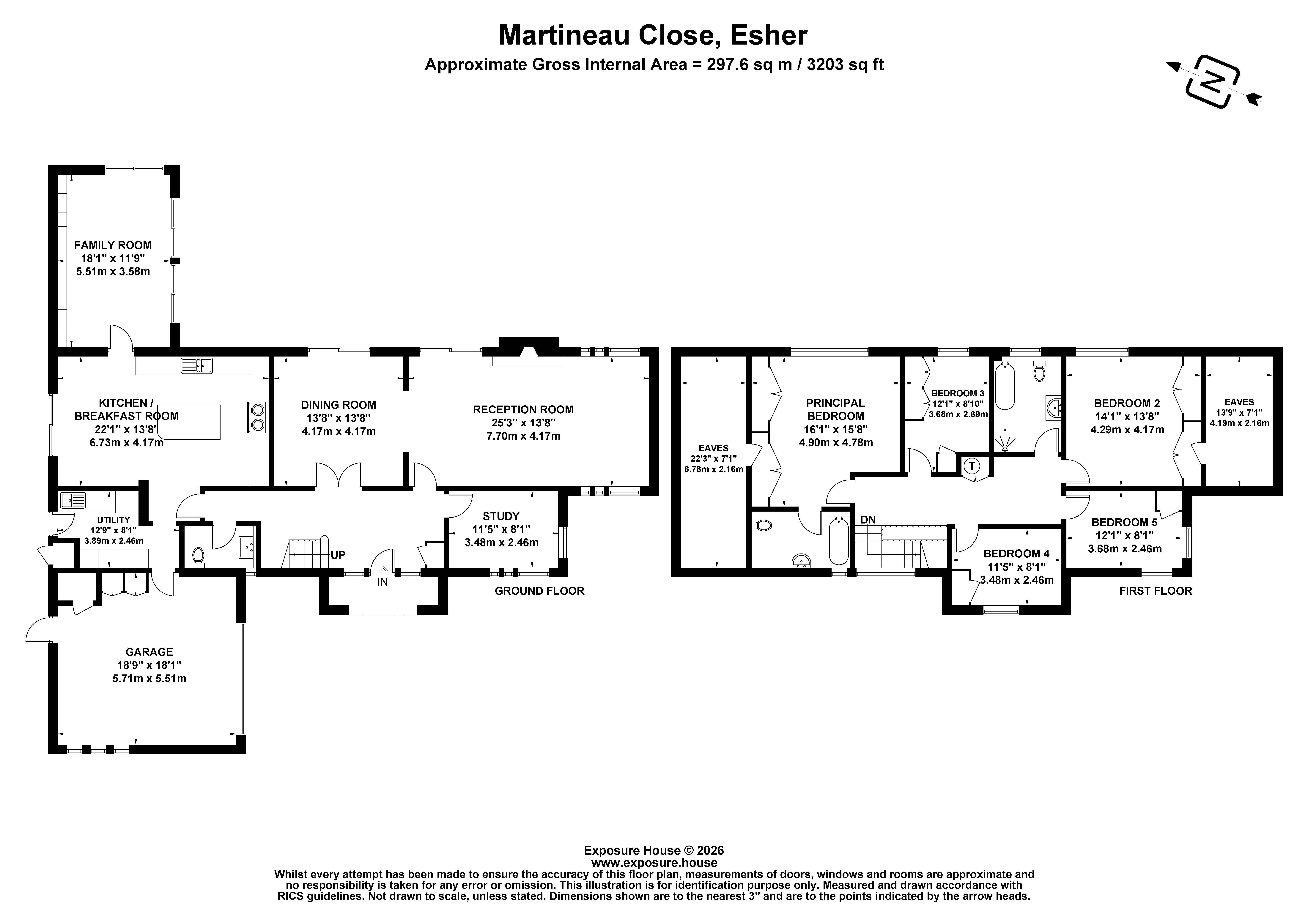 1, Martineau Close, Surrey floorplan