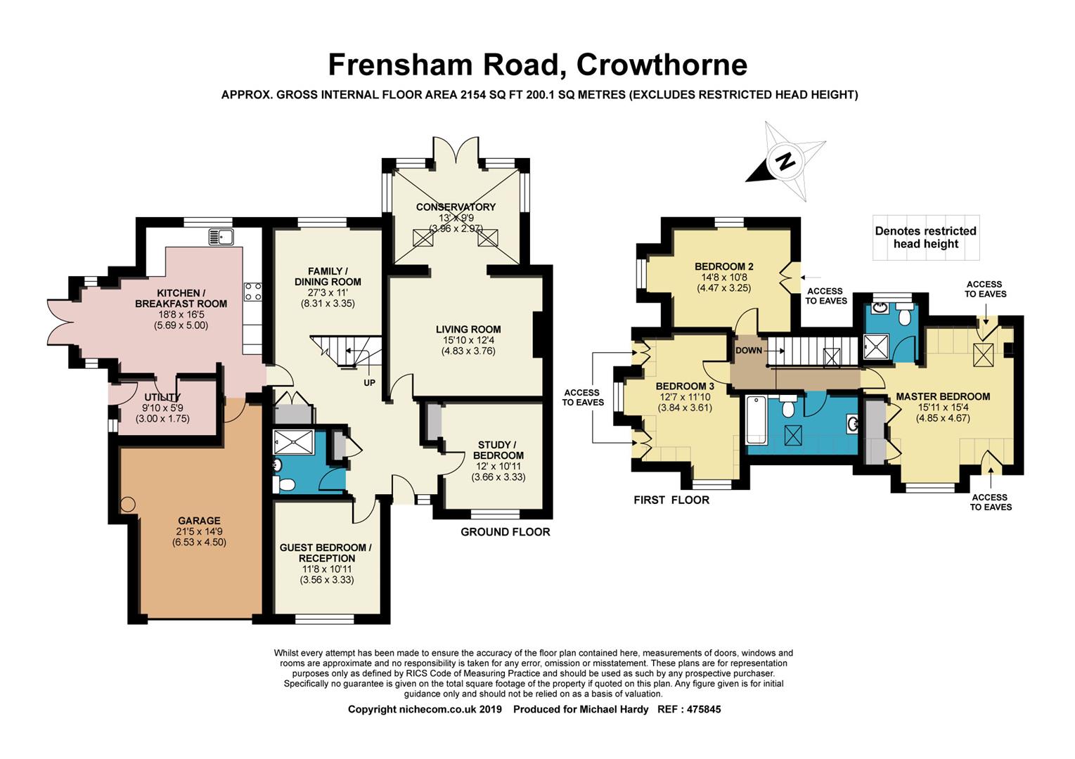 4 Bedrooms Detached house for sale in Frensham Road, Crowthorne, Berkshire RG45