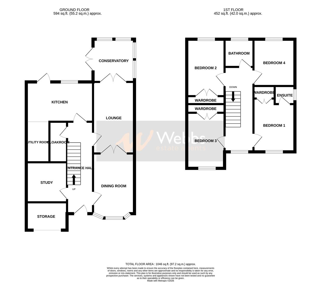11, Mere Croft, Cannock floorplan