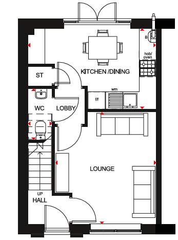 2 Bedrooms Semi-detached house for sale in 