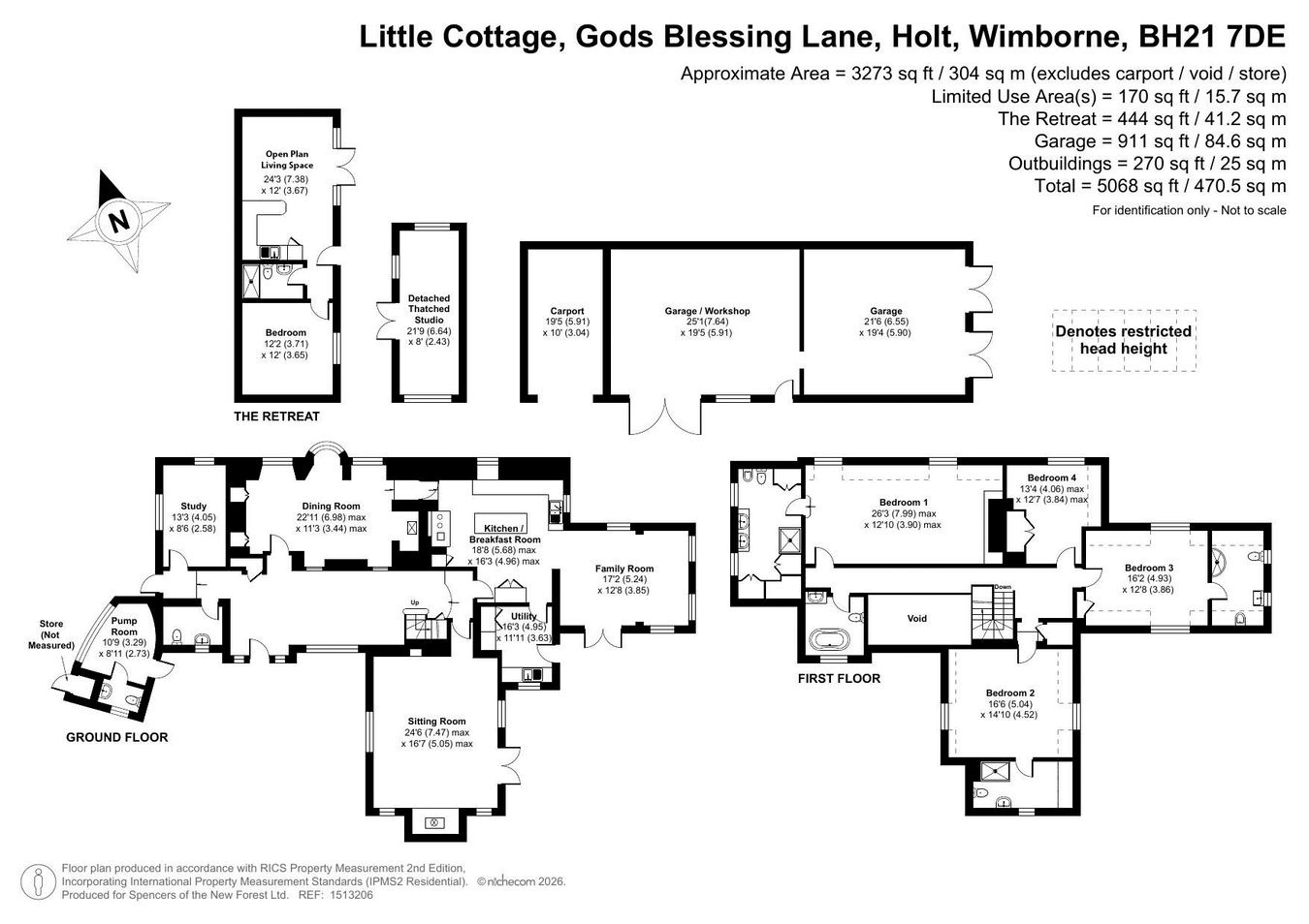 Little Cottage, Gods Blessing Lane, Wimborne floorplan
