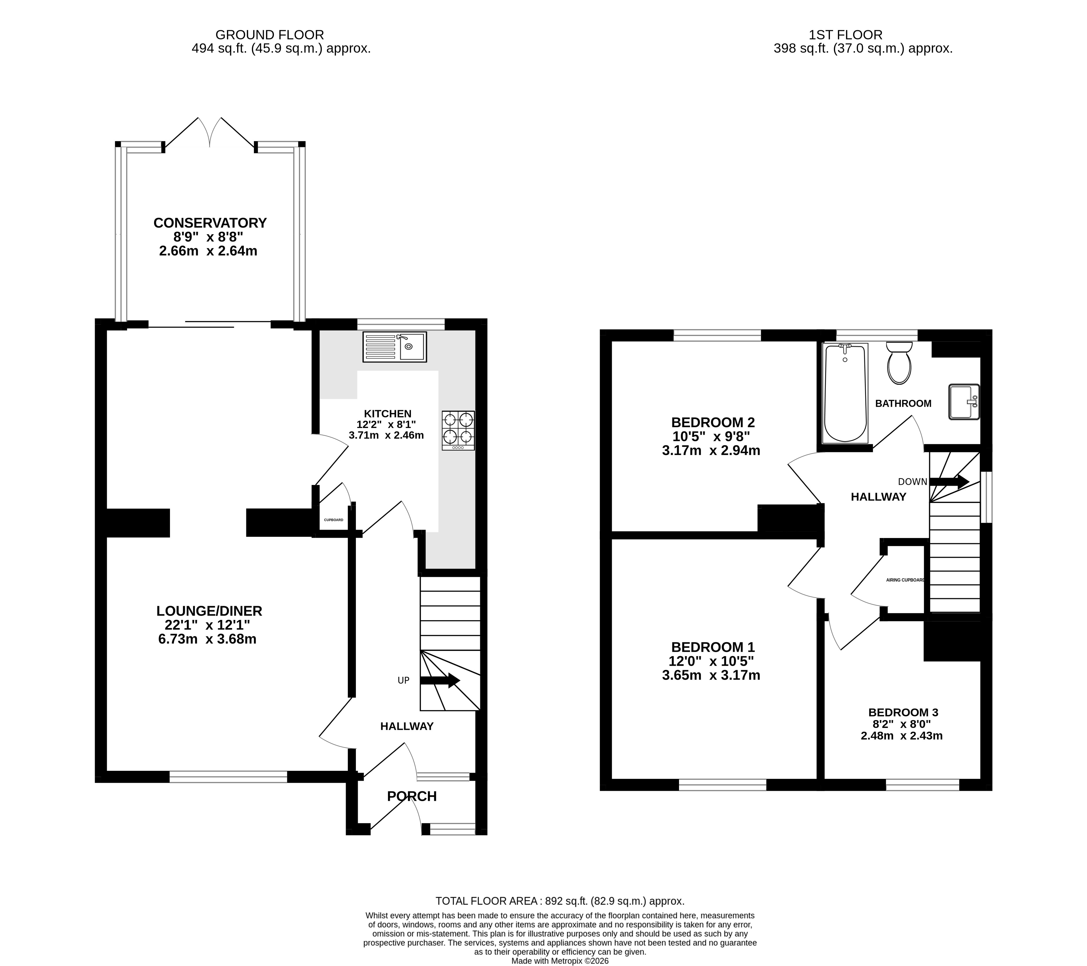 27, Mansfield Road, Basingstoke floorplan