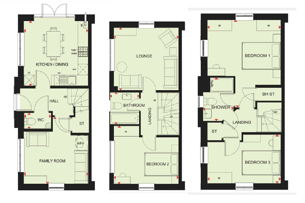 Plot 321, Pickford Gate, Coventry floorplan