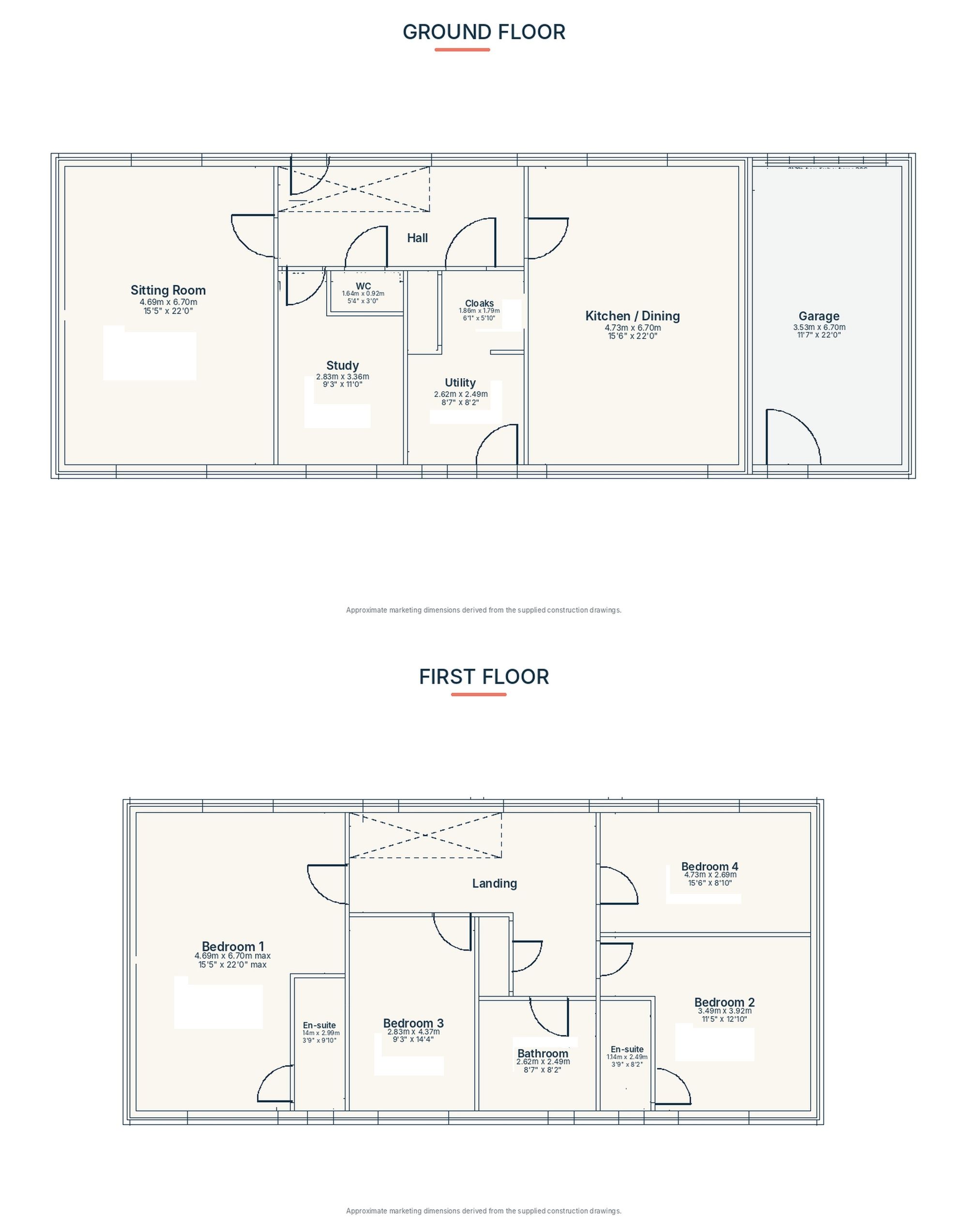 Plot 2, Court Place Farm, Cheriton Fitzpaine, Crediton floorplan