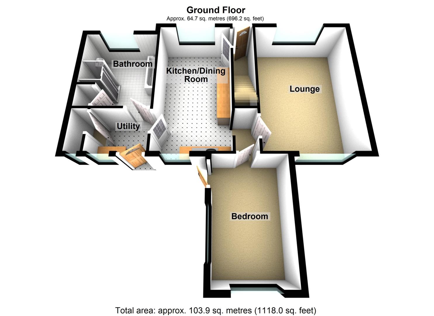 Castle View, Barton Road, Malpas floorplan