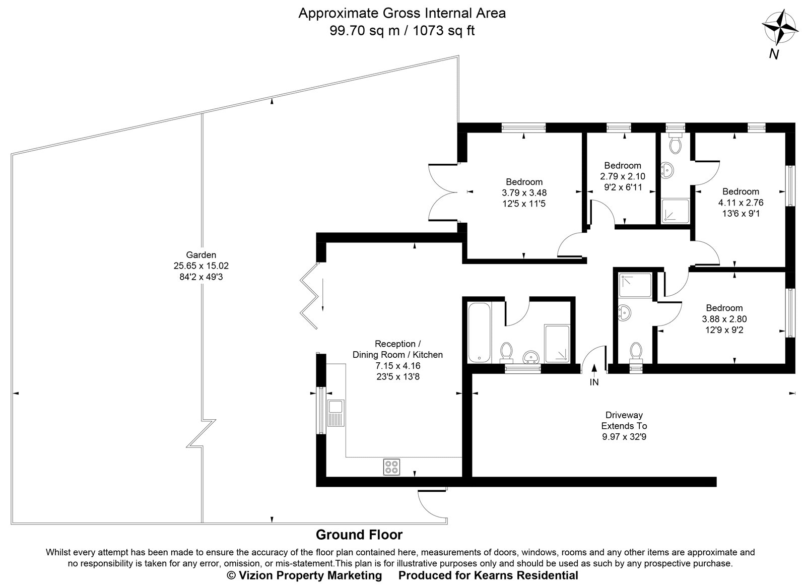 12 Manor Court,, Church Hill, Uxbridge floorplan