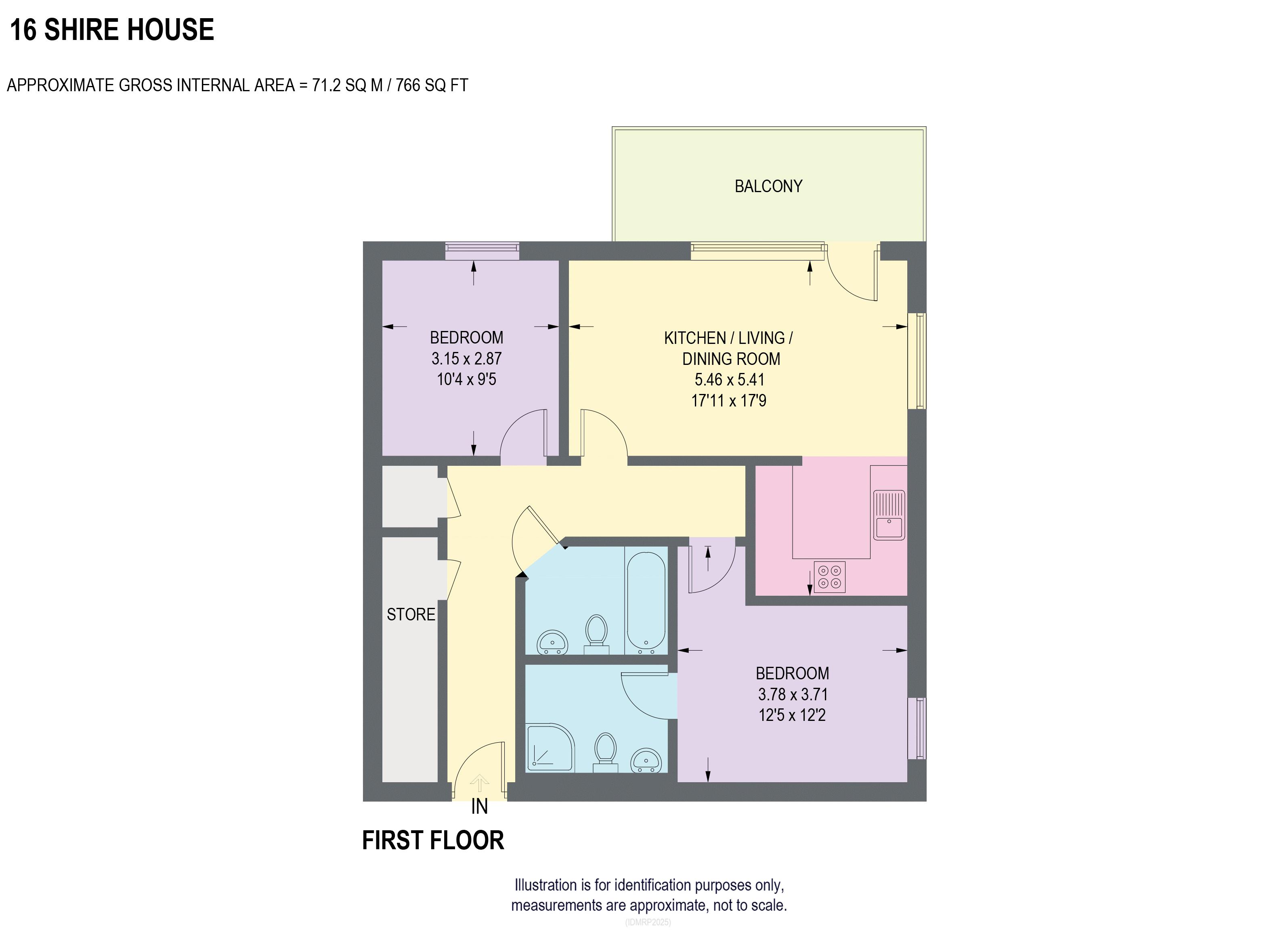 98 Napier Street, Sheffield floorplan