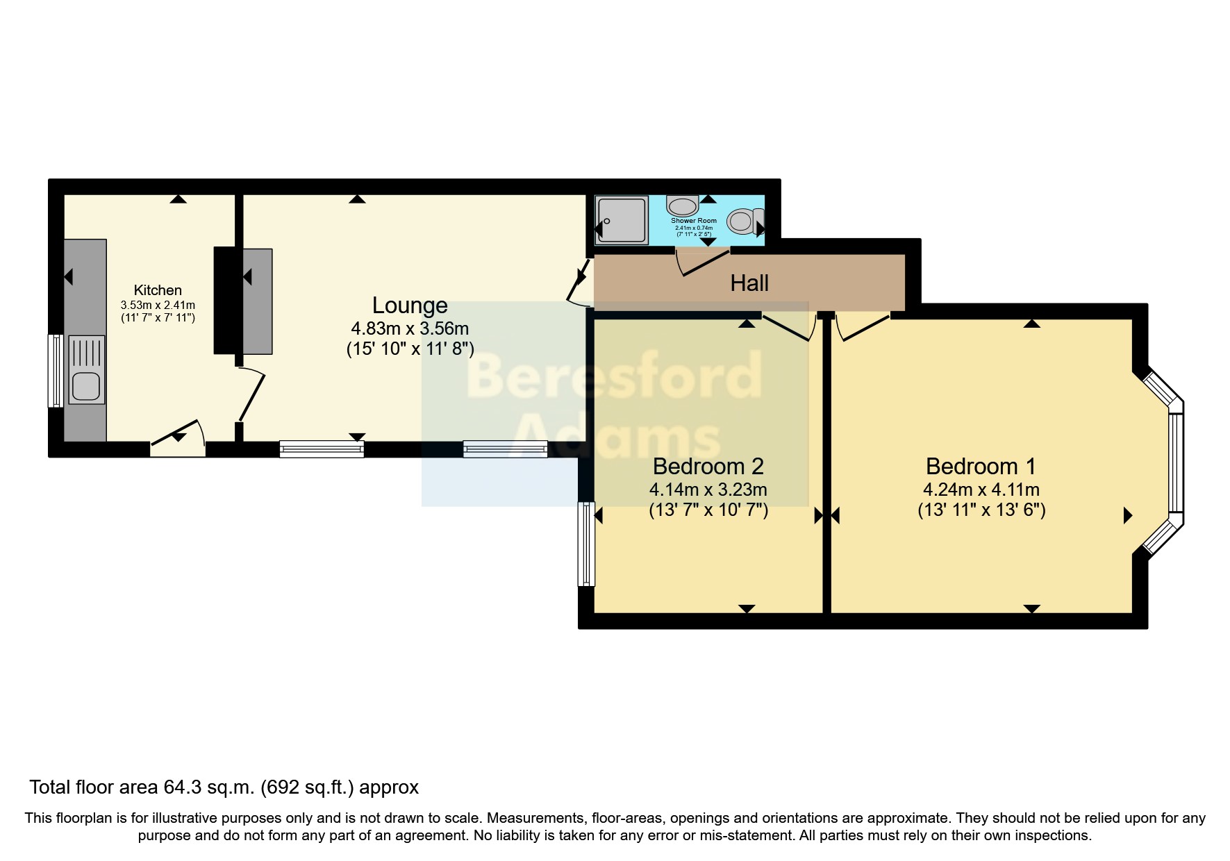 18B, Victoria Avenue, Denbighshire floorplan