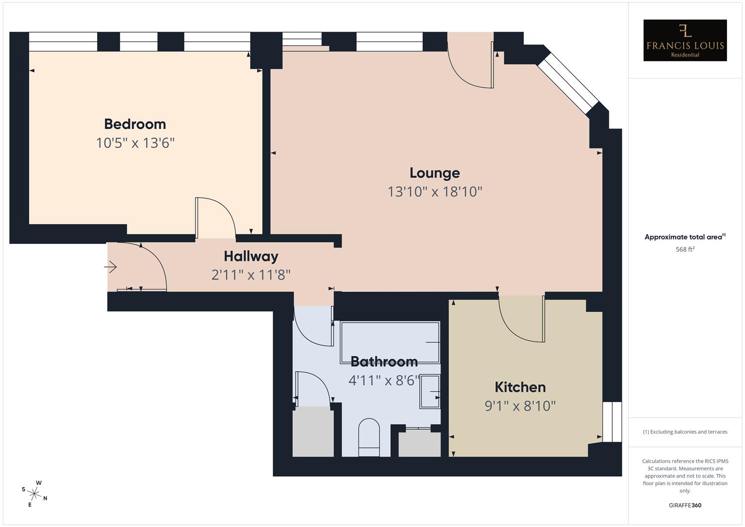 Flat 8, Musgrave House, Musgrave Row, Exeter floorplan