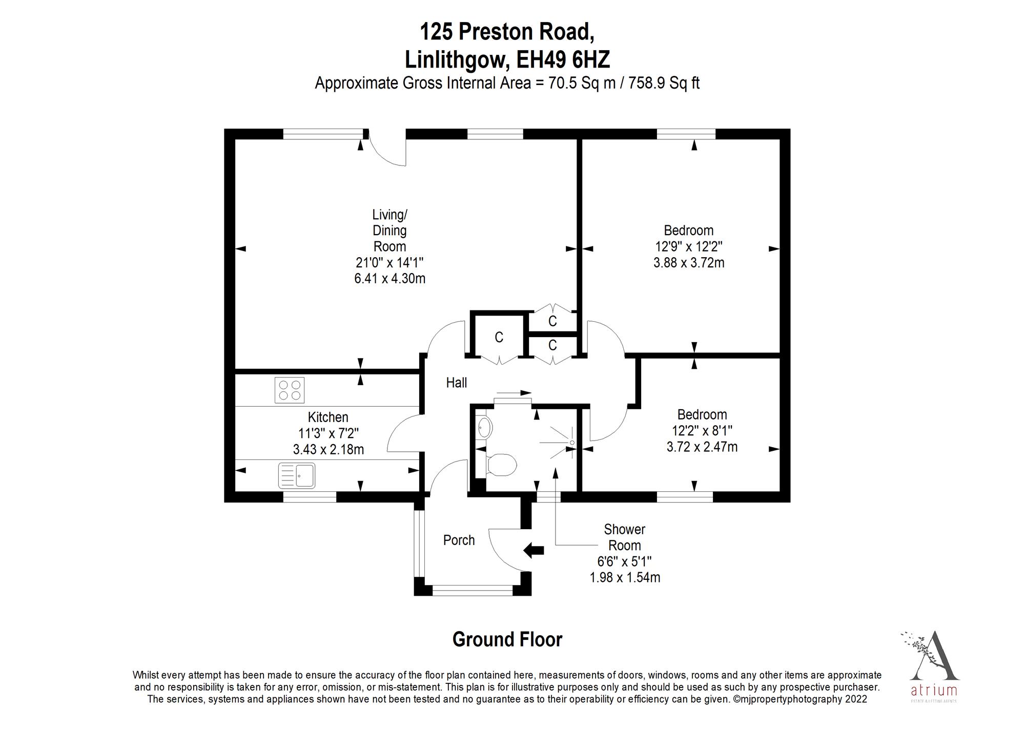 Preston Road, Linlithgow EH49, 2 bedroom end terrace house for sale