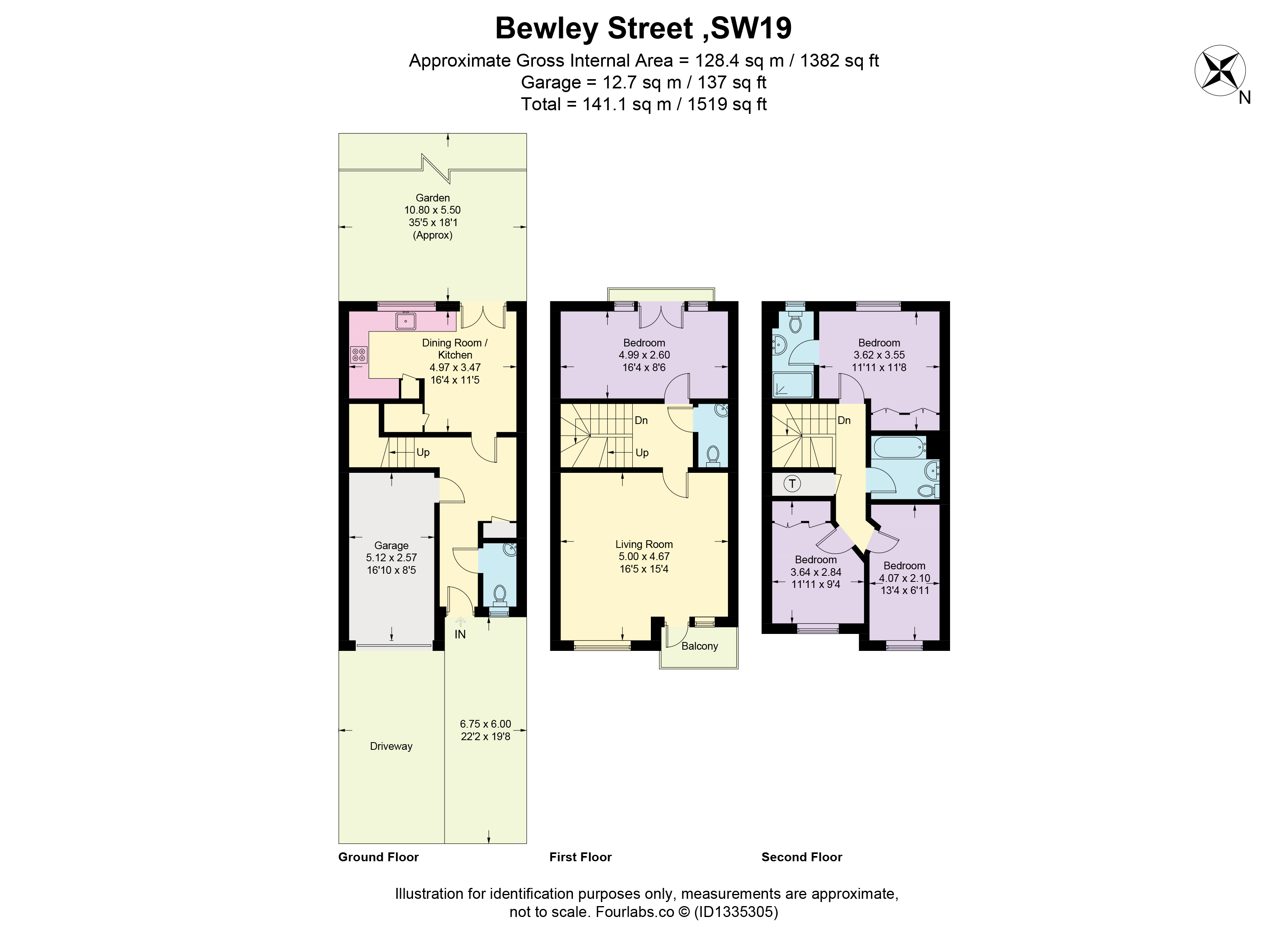 13, Bewley Street, London floorplan
