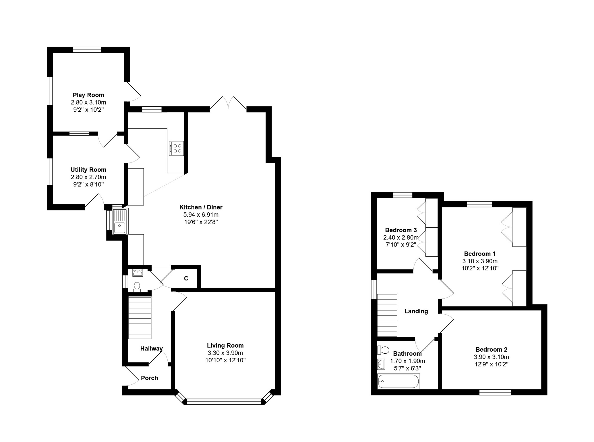 163 Fakenham Road, Briston, Norfolk floorplan