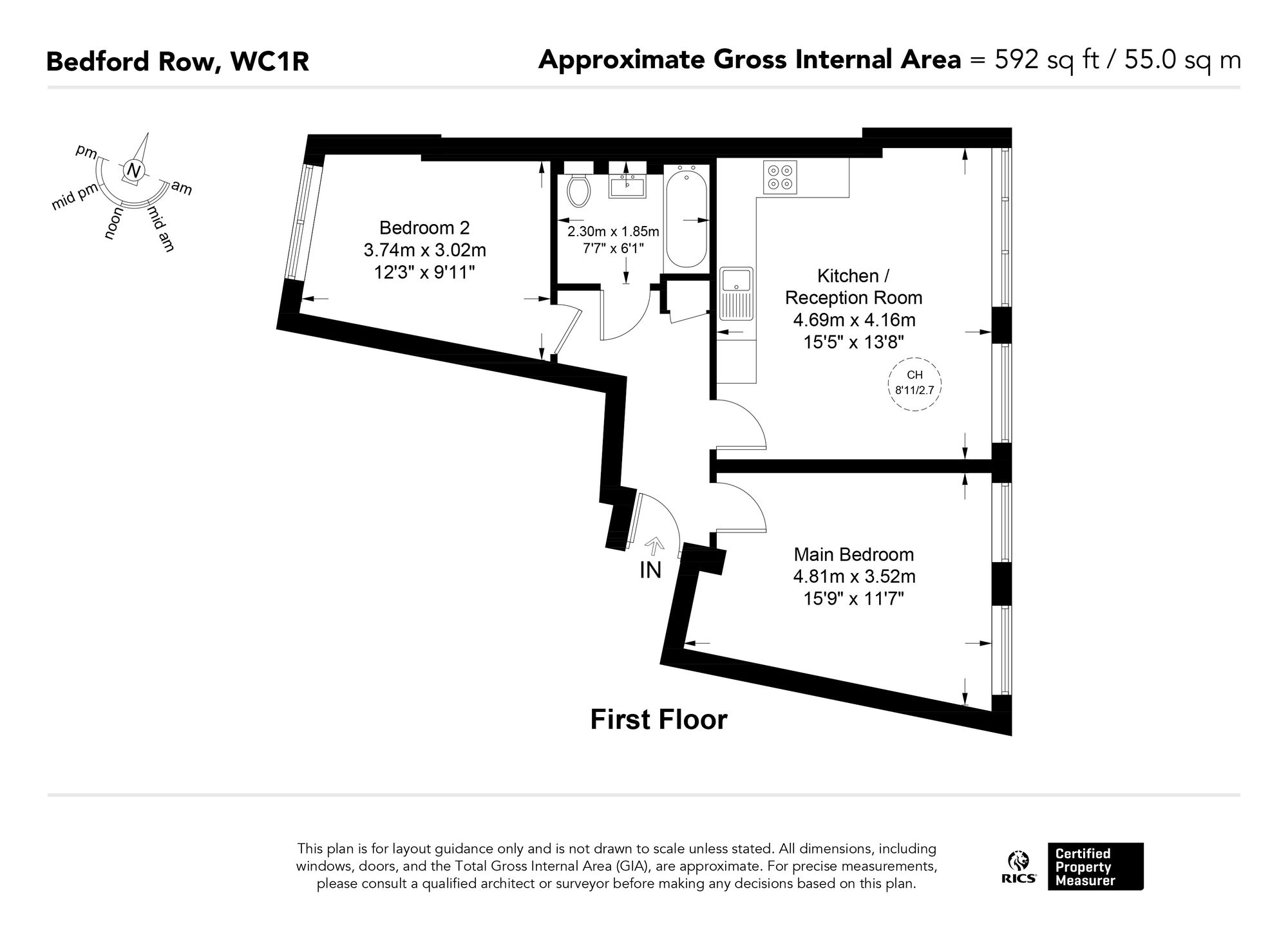 Flat 2, 44 Bedford Row, London, London floorplan