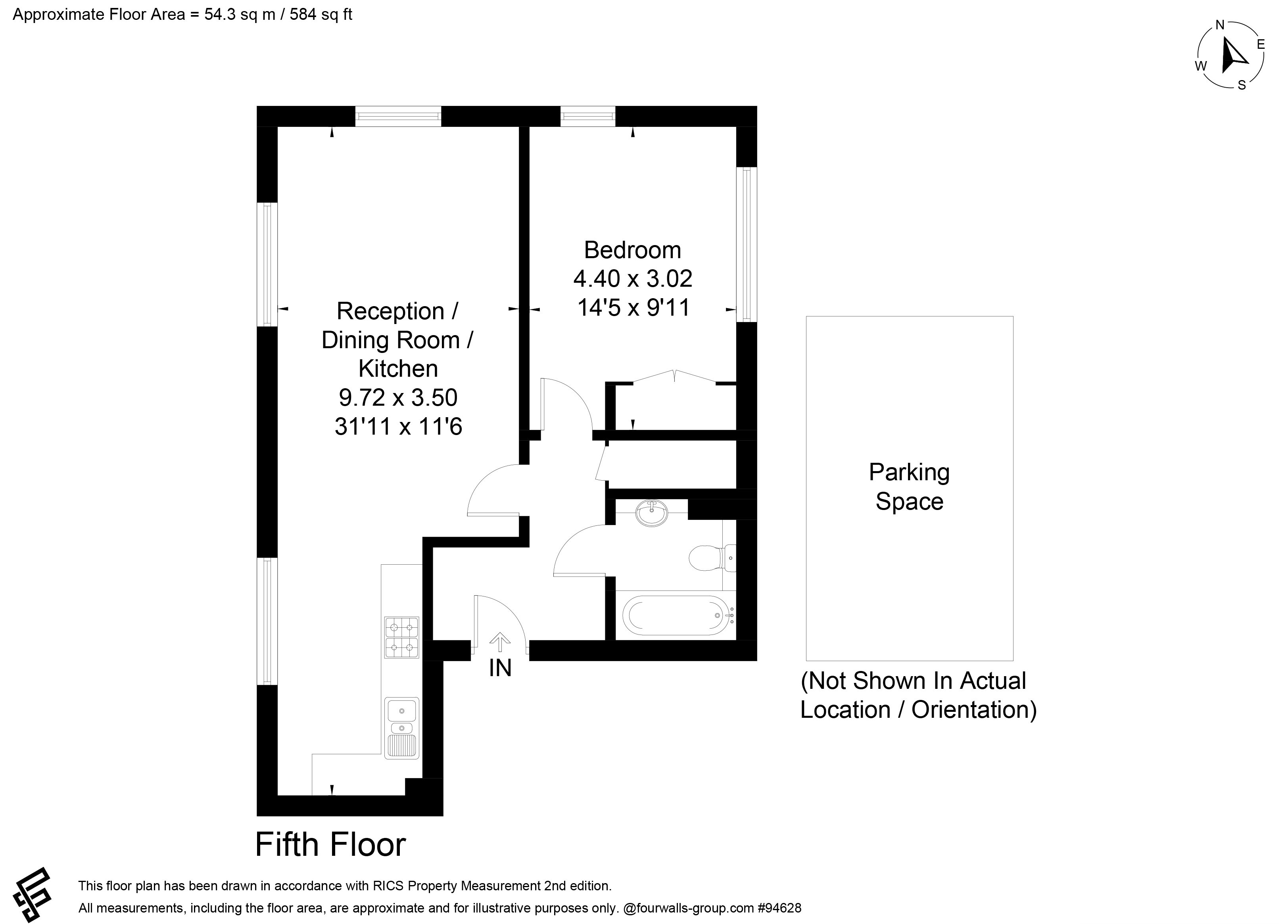 Trafalgar Gardens, Crawley floorplan