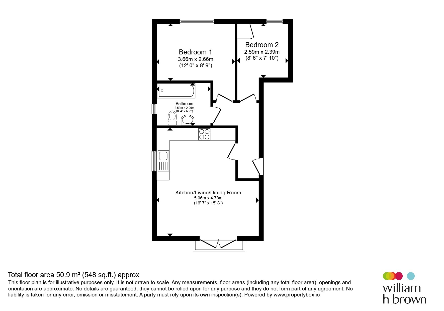 56, Oak Tree Lane, Leeds floorplan