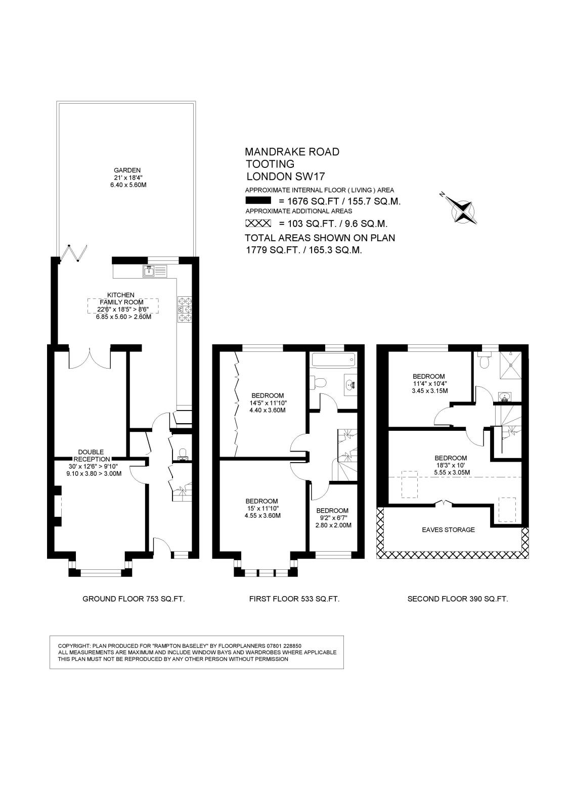 48, Mandrake Road, London floorplan