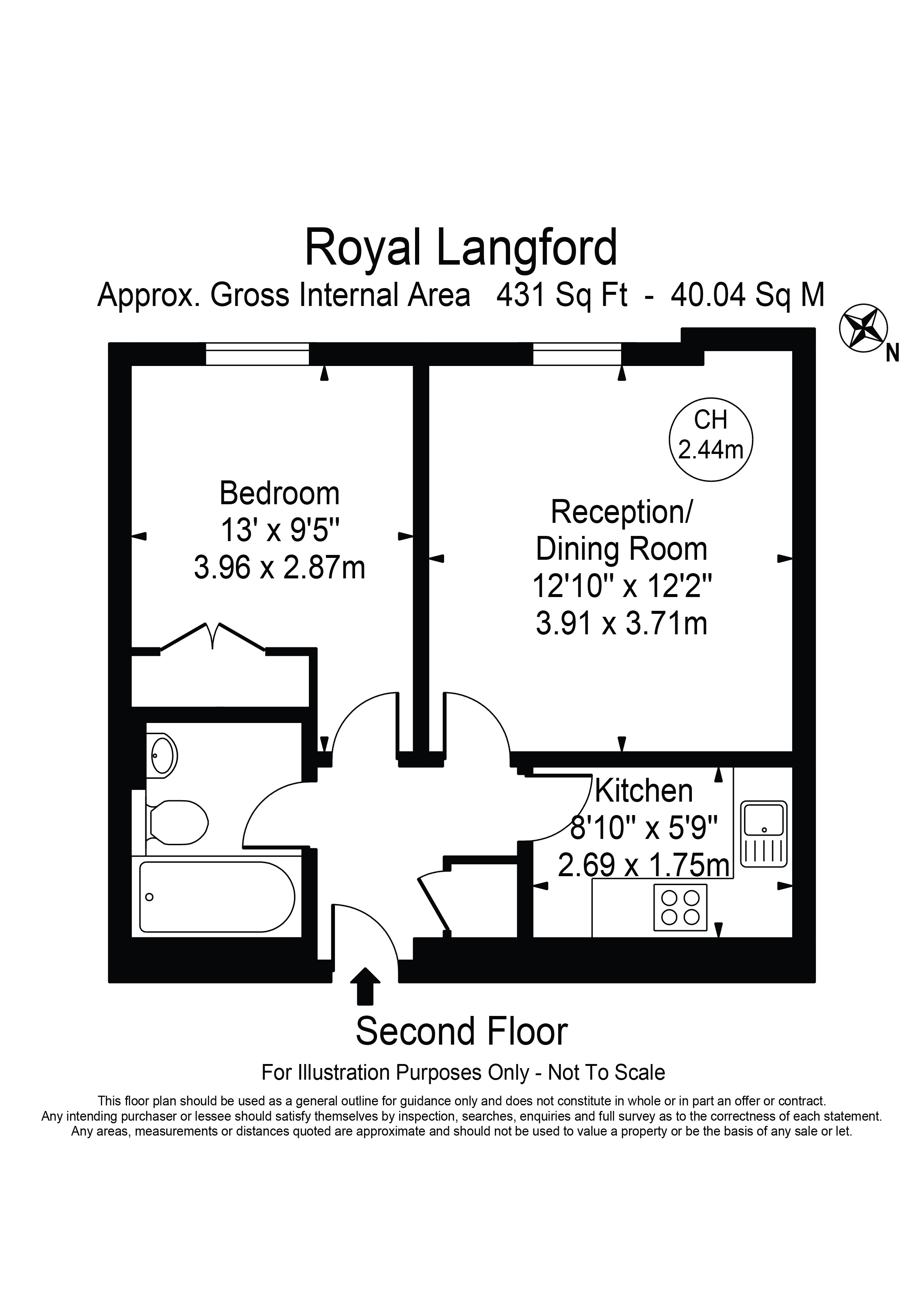 Flat 105, Royal Langford Apartments 2, Greville Road, LONDON floorplan