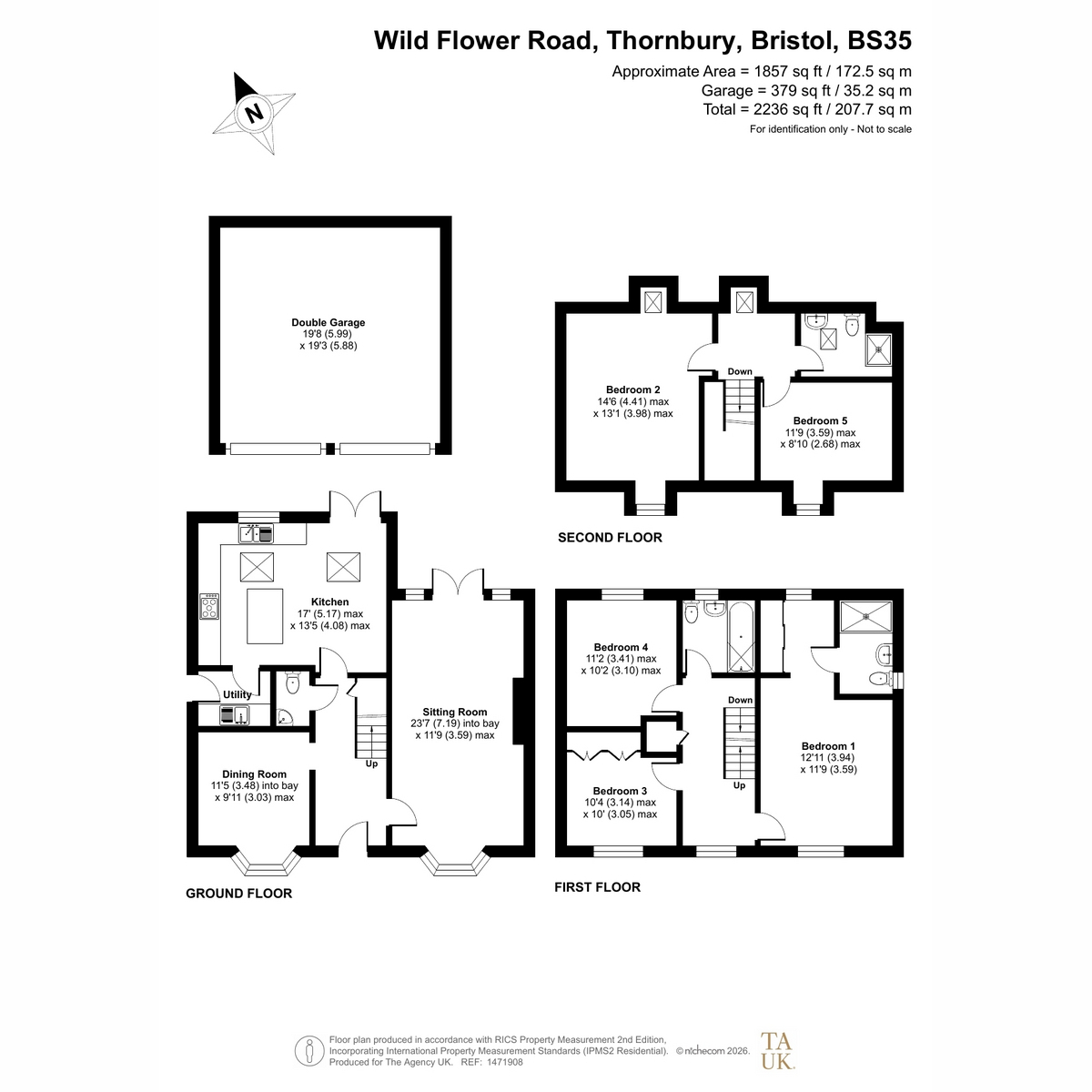 4, Wild Flower Road, Bristol floorplan