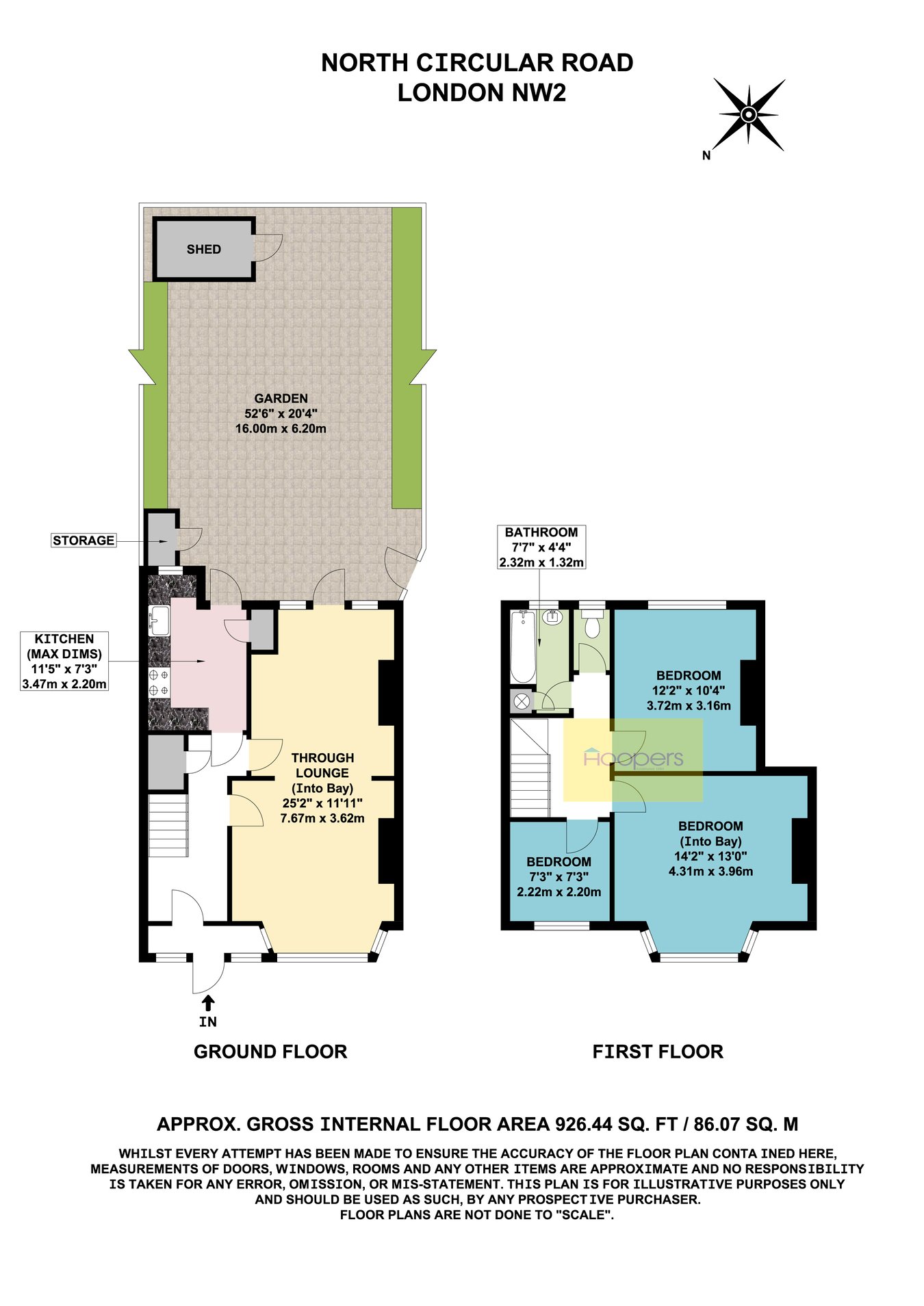 702, North Circular Road, London floorplan