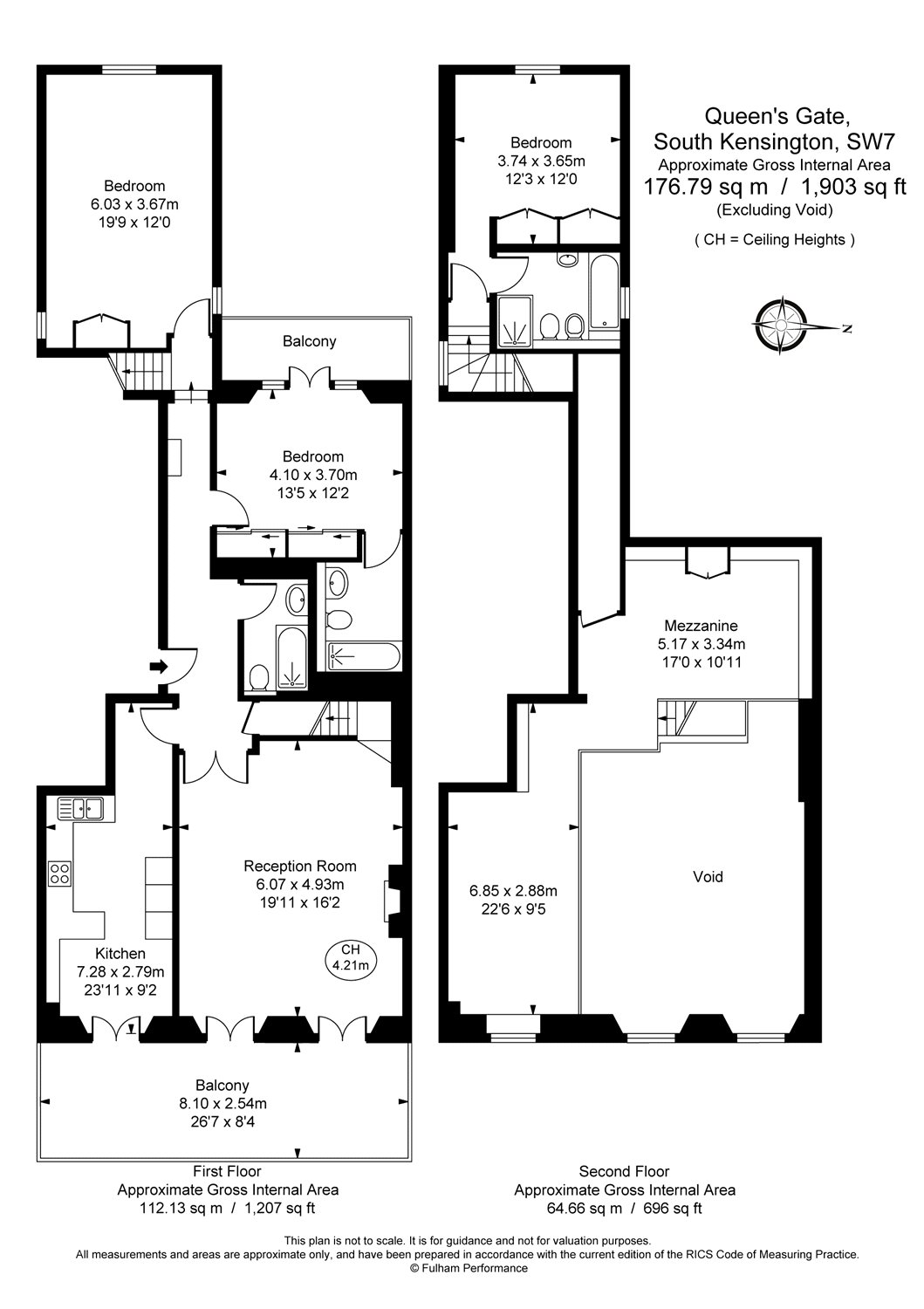 Flat 7, 50, Queen's Gate, London floorplan