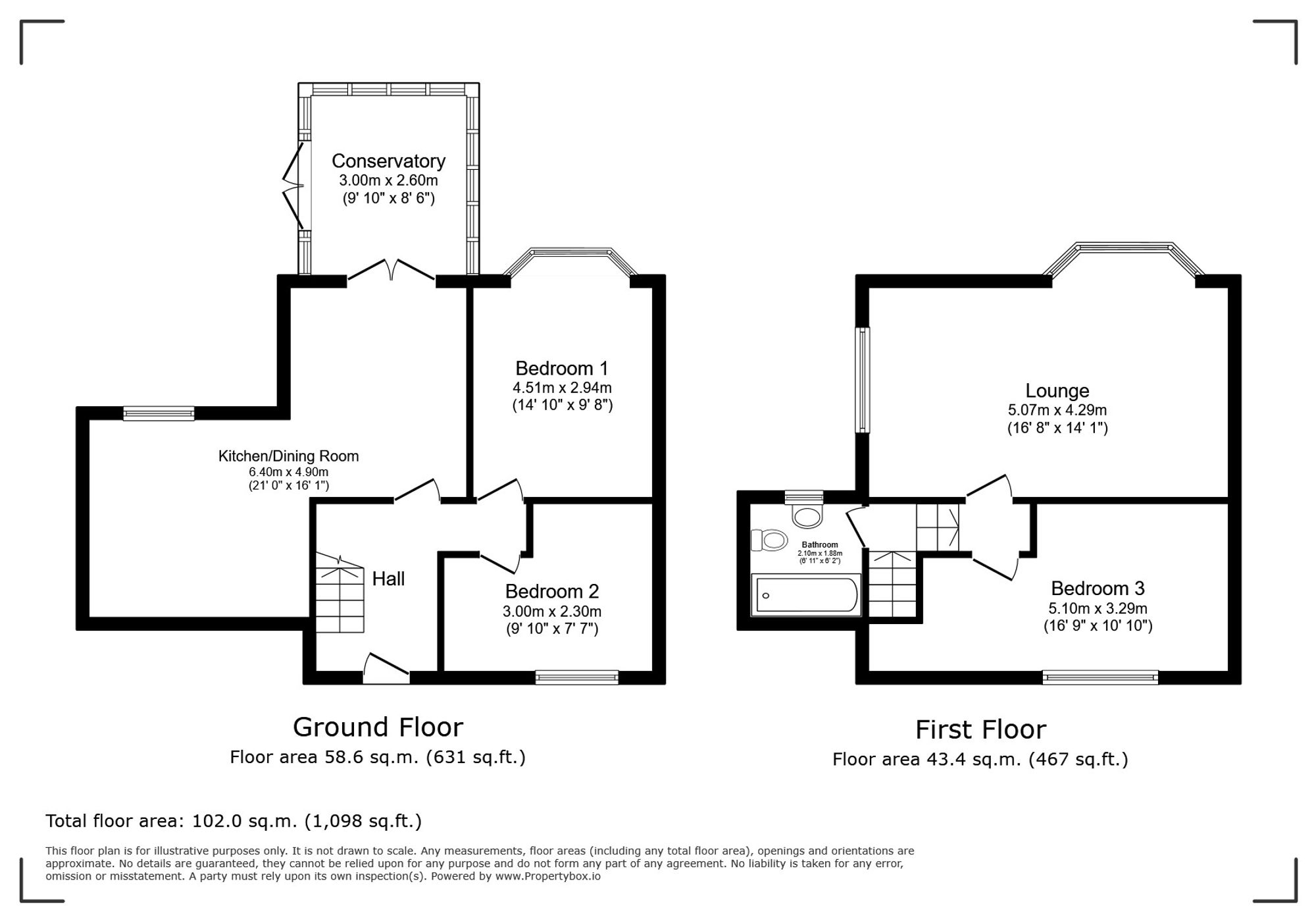 4 Hillcrest Road, Conwy floorplan