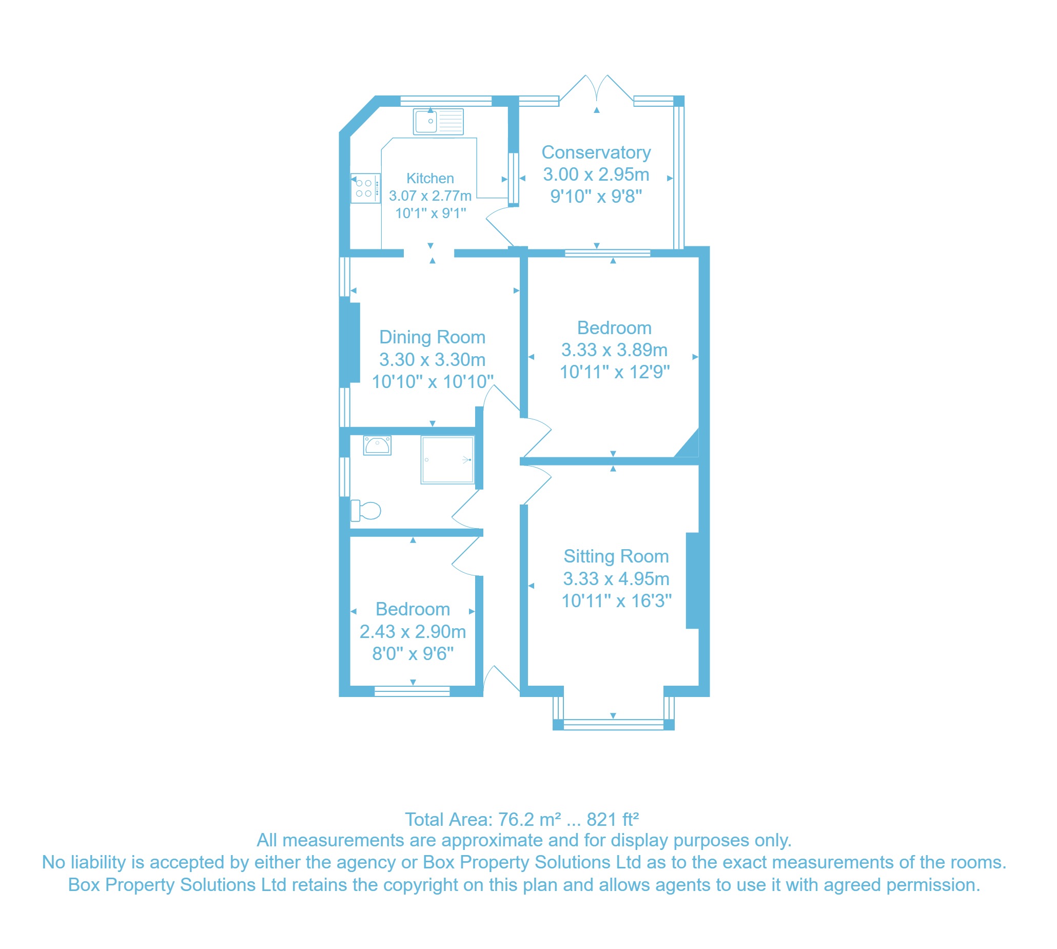 8, Aireville Mount, Keighley floorplan