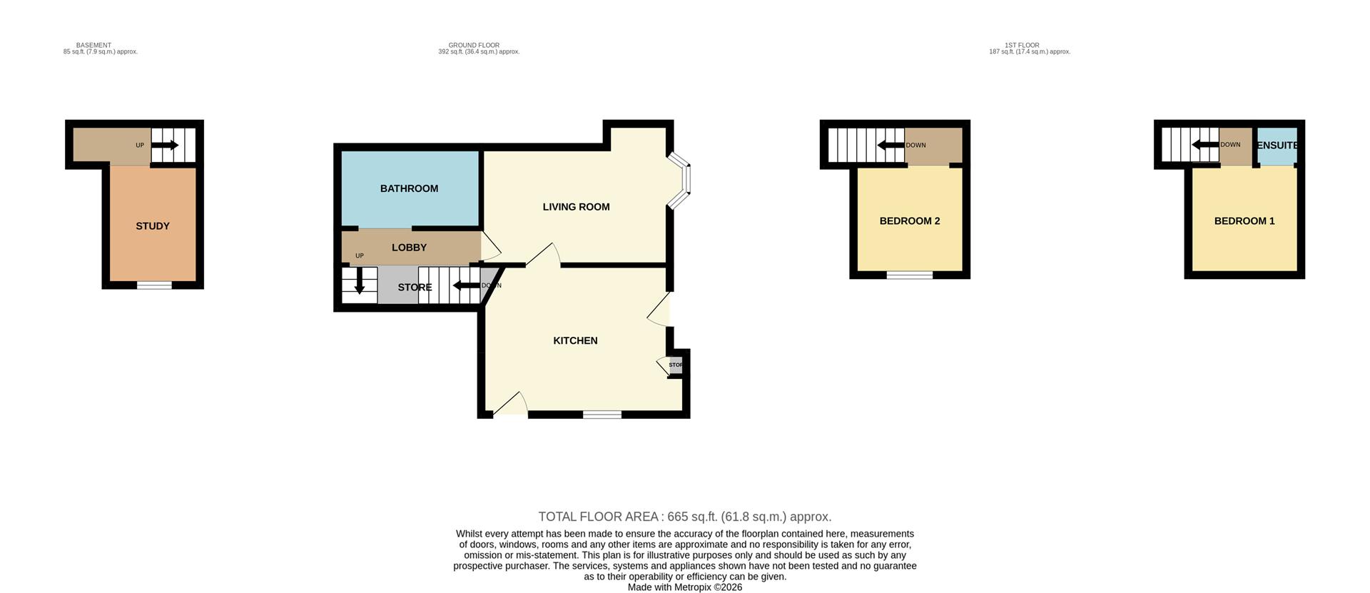 Peakes Road, Rugeley floorplan