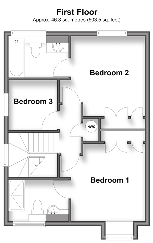 Saxley, Horley floorplan