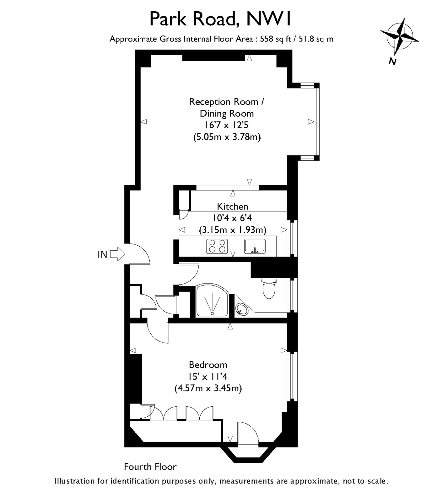 Flat 66,, Rossmore Court, London floorplan