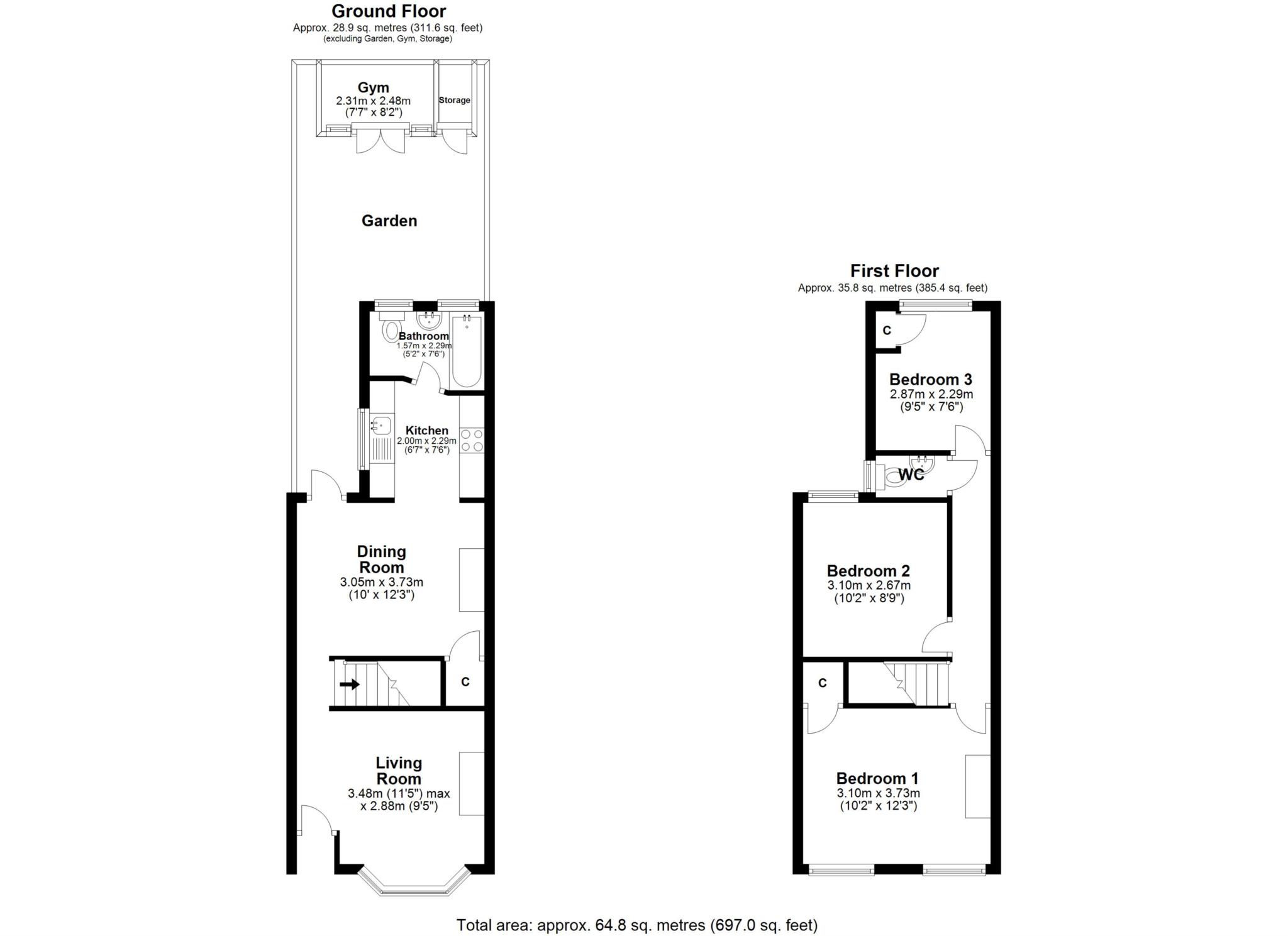 52, Queens Road, Reading floorplan