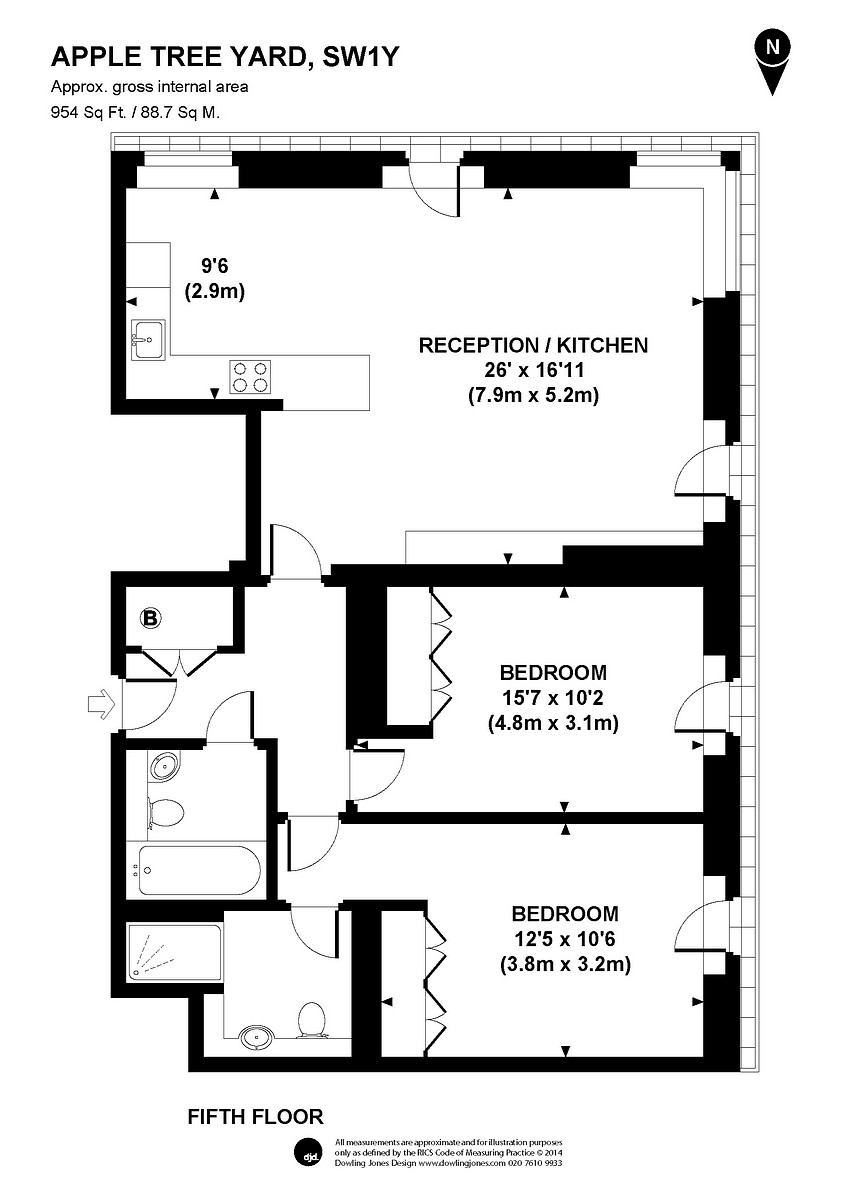 2 Bedrooms Flat to rent in Apple Tree Yard, St James`S, London SW1Y