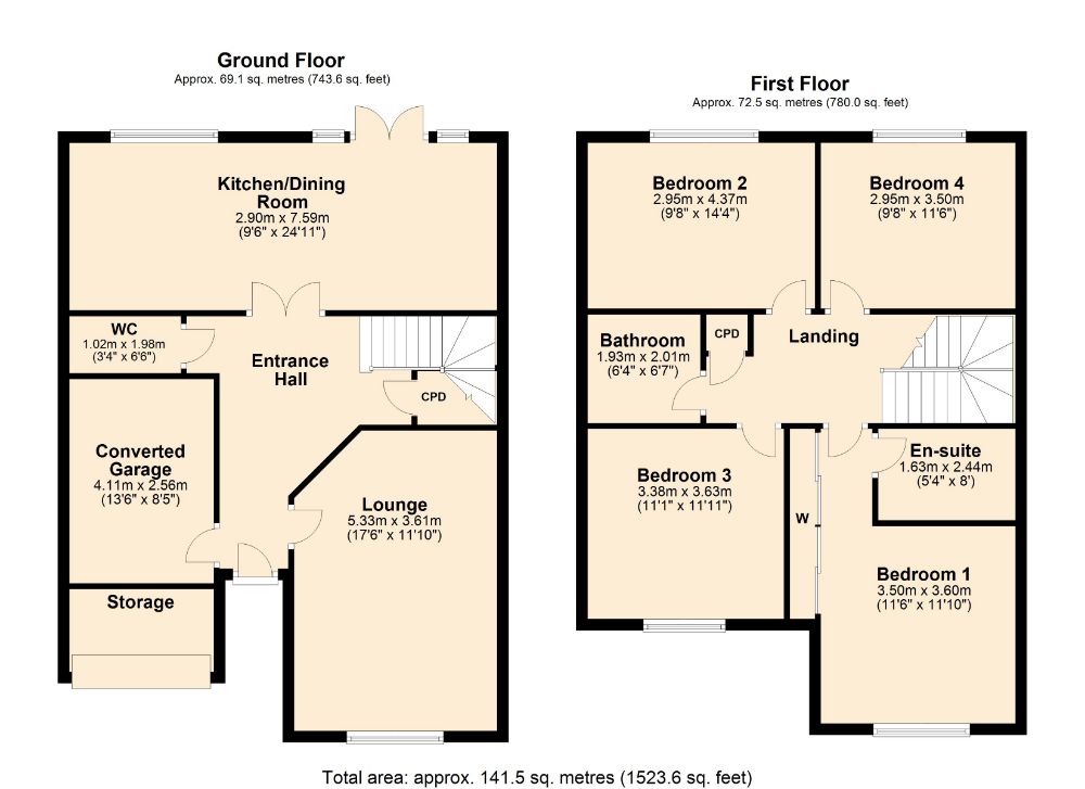 4 Bedrooms Detached house for sale in Glastonbury Way, Monksmoor, Daventry NN11