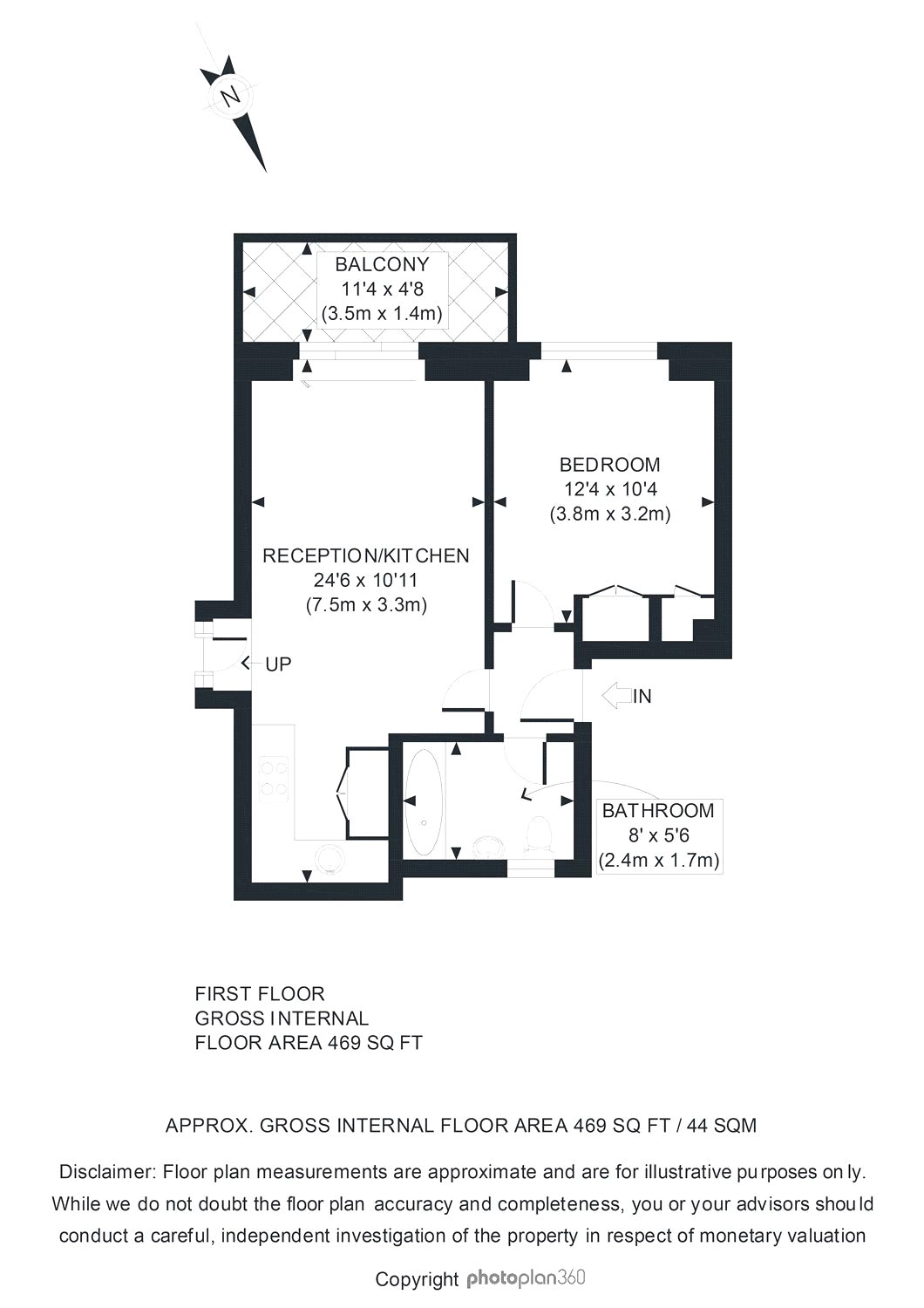 1 Bedrooms Flat to rent in Rathcoole Gardens, Crouch End, London N8