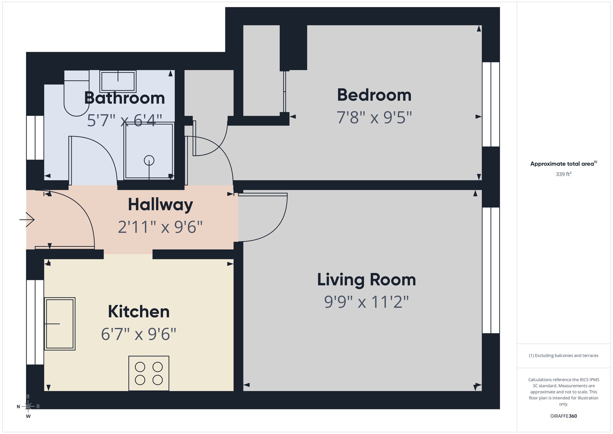 15 Porlock Place, Reading floorplan