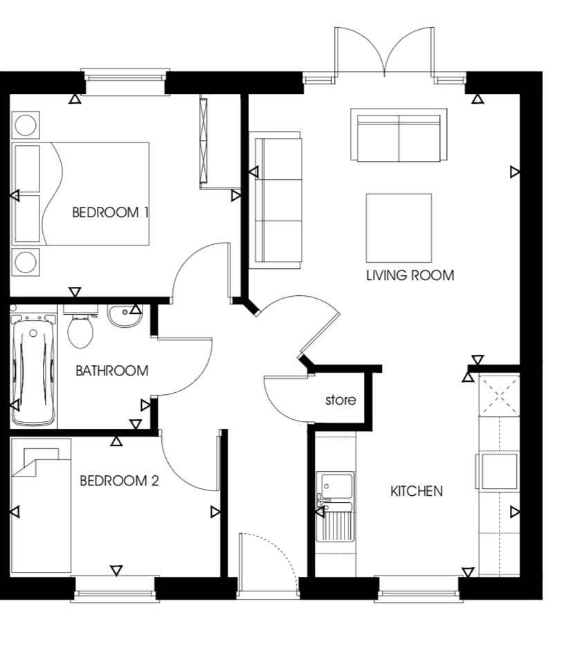 2 Bedrooms Semi-detached bungalow for sale in Irvine Gardens, St. Martins, Oswestry, Shropshire SY11