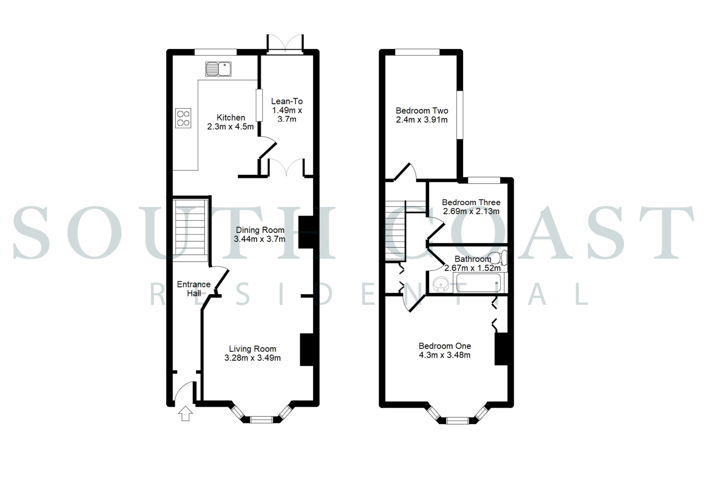 45 Lawes Avenue, Newhaven floorplan