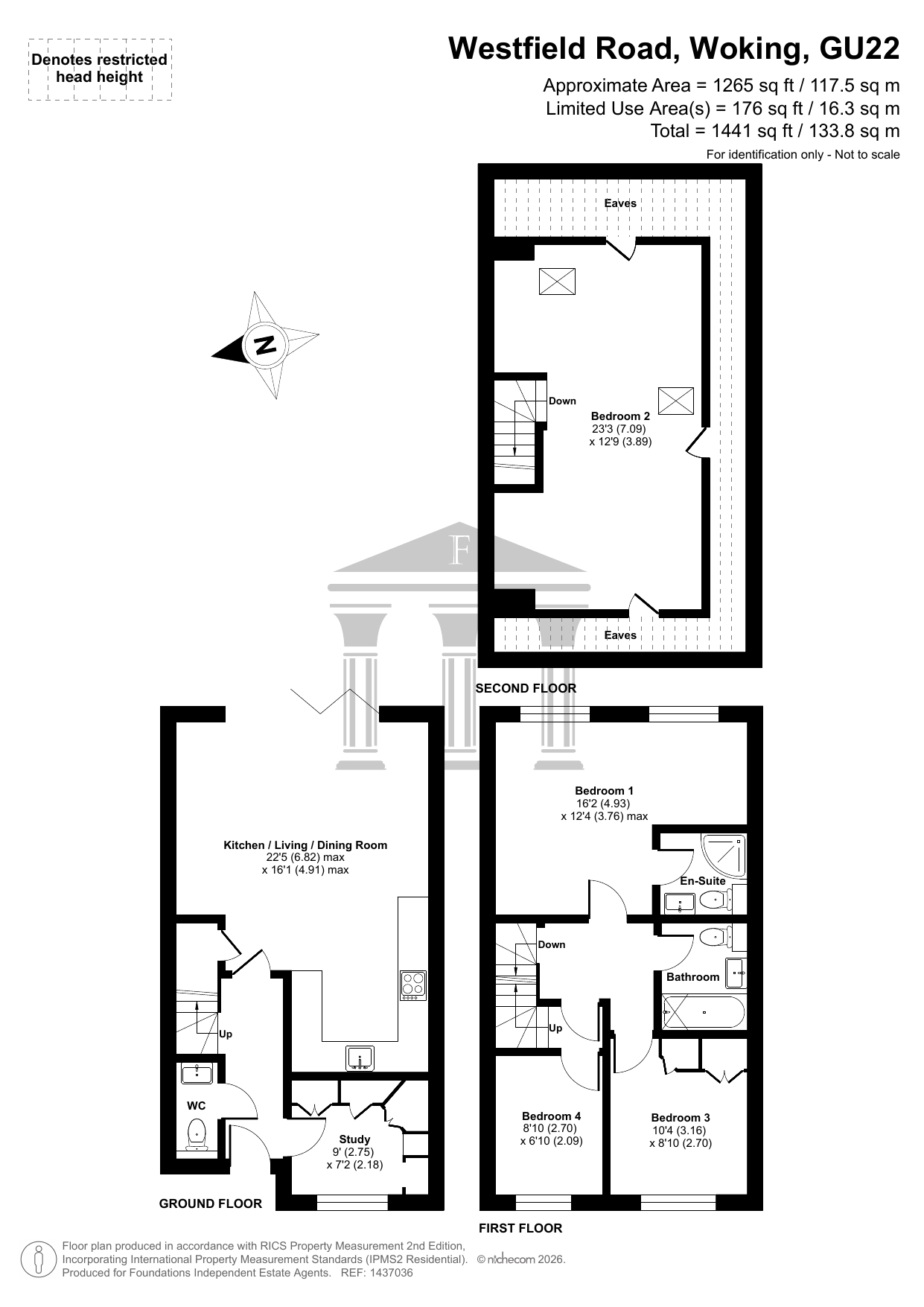 Plot 2 Tilia Copse, 33 Westfield Road, Woking floorplan