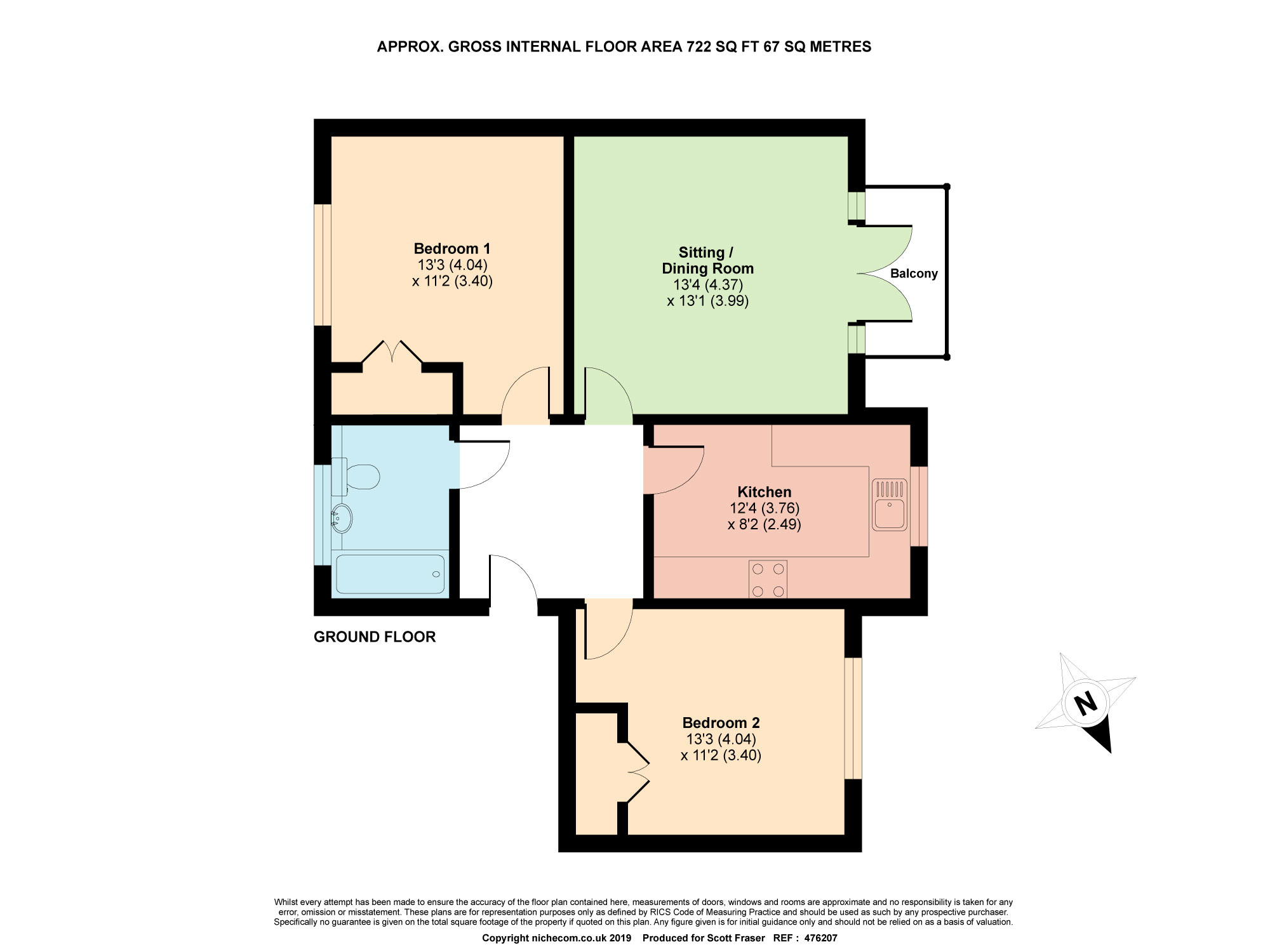 19, William Morris Close, East Oxford floorplan