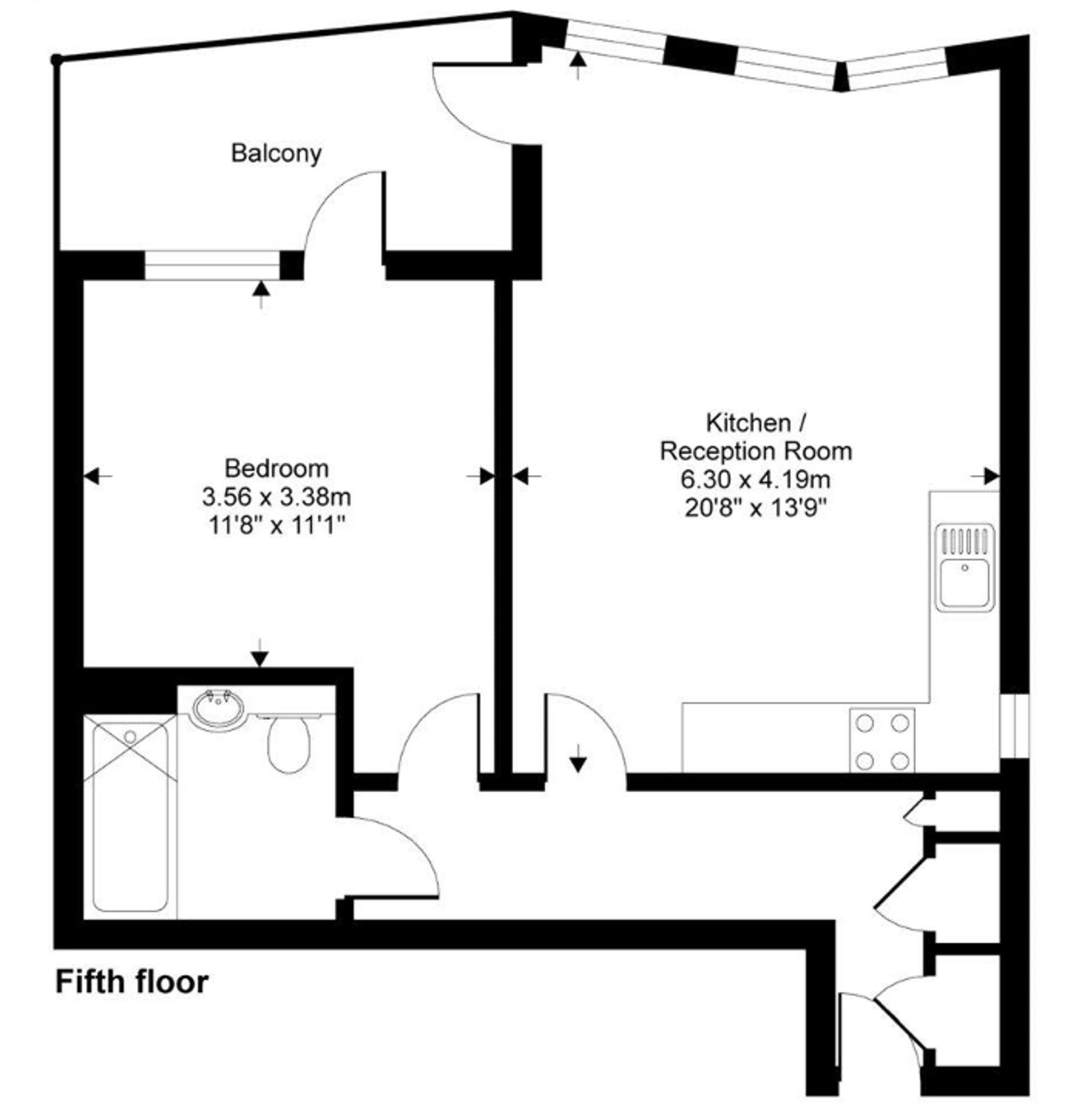 Flat 23, Poldo House, London floorplan