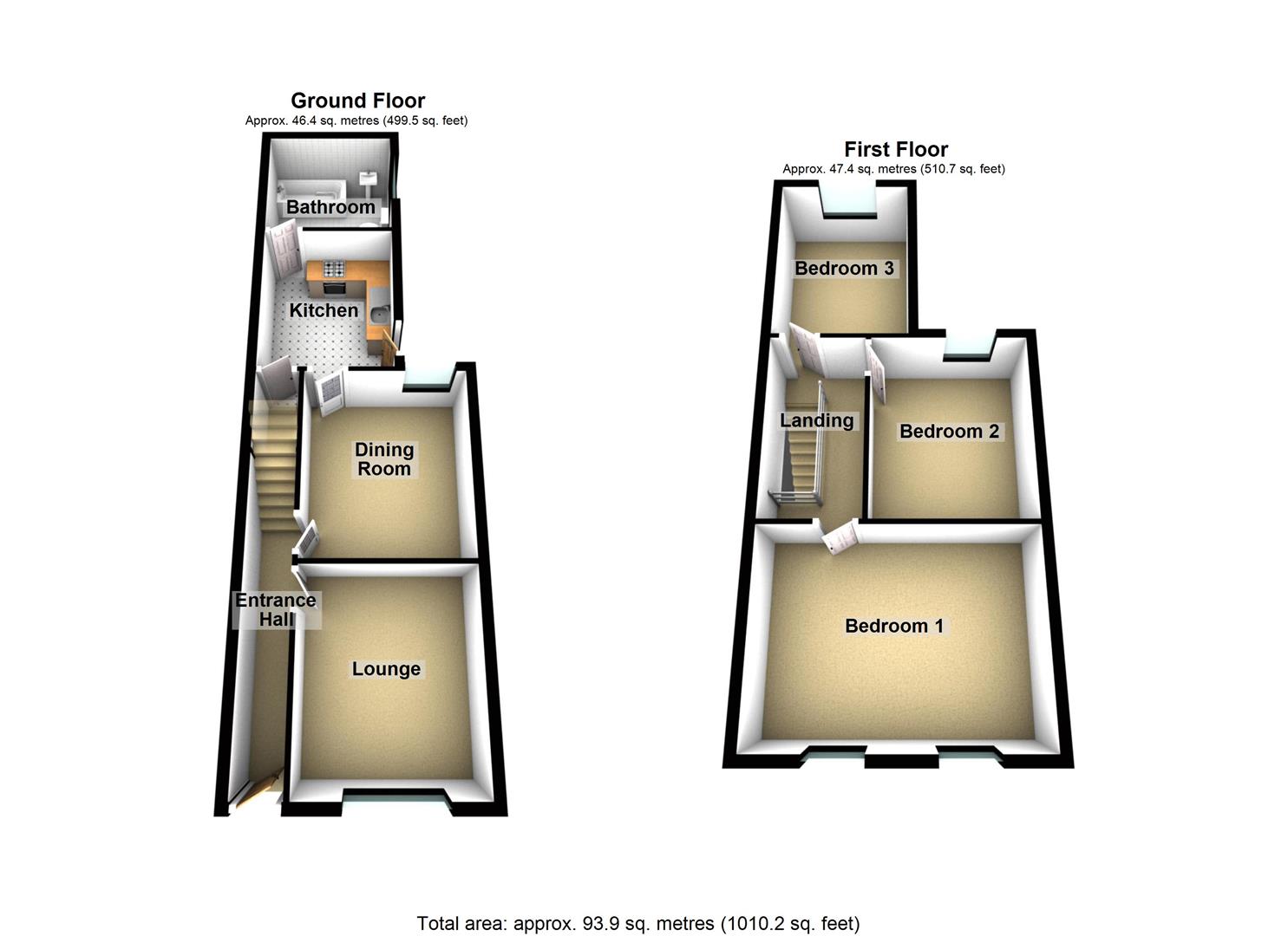 3 Bedrooms Terraced house to rent in Wimborne Road, Luton LU1