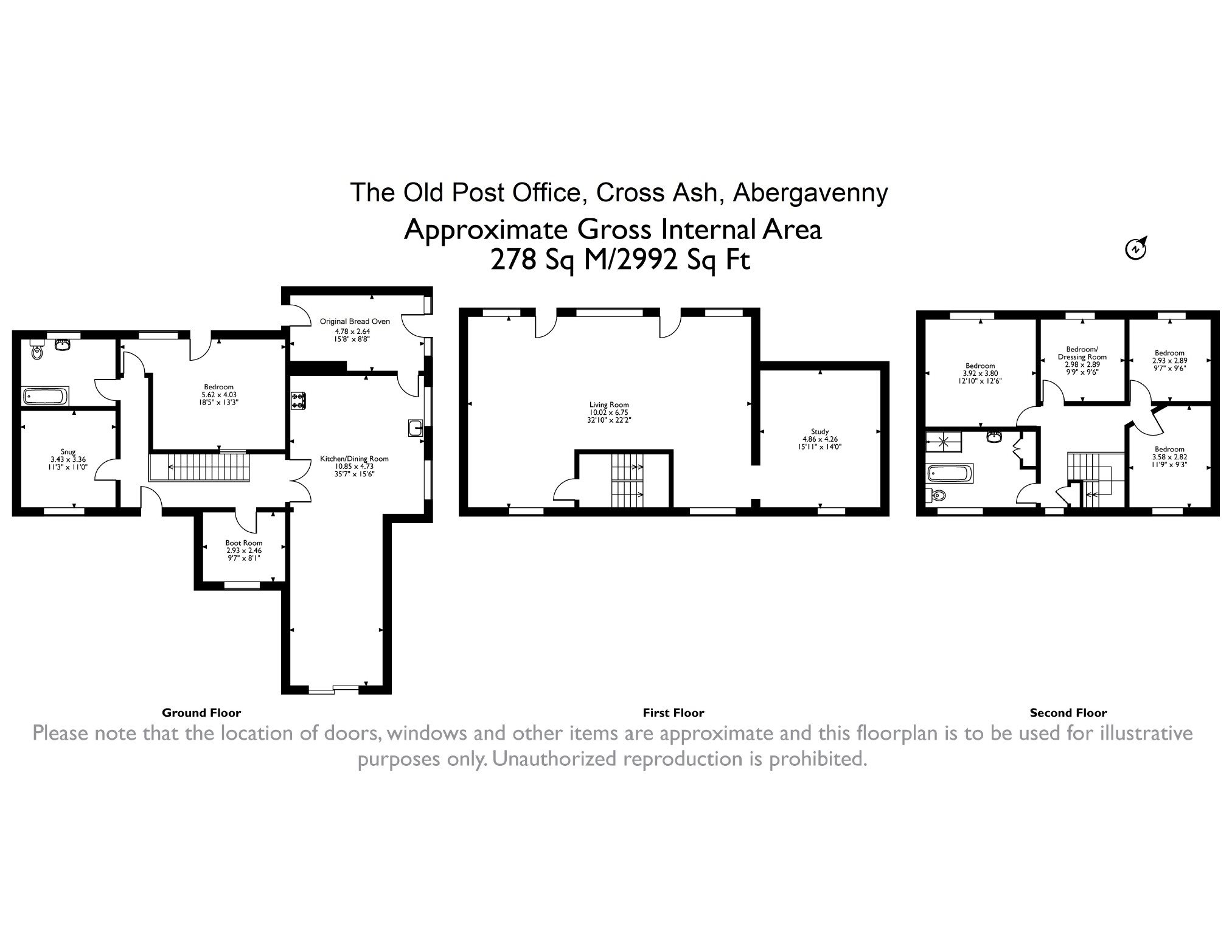The Old Post Office, Cross Ash, Abergavenny floorplan