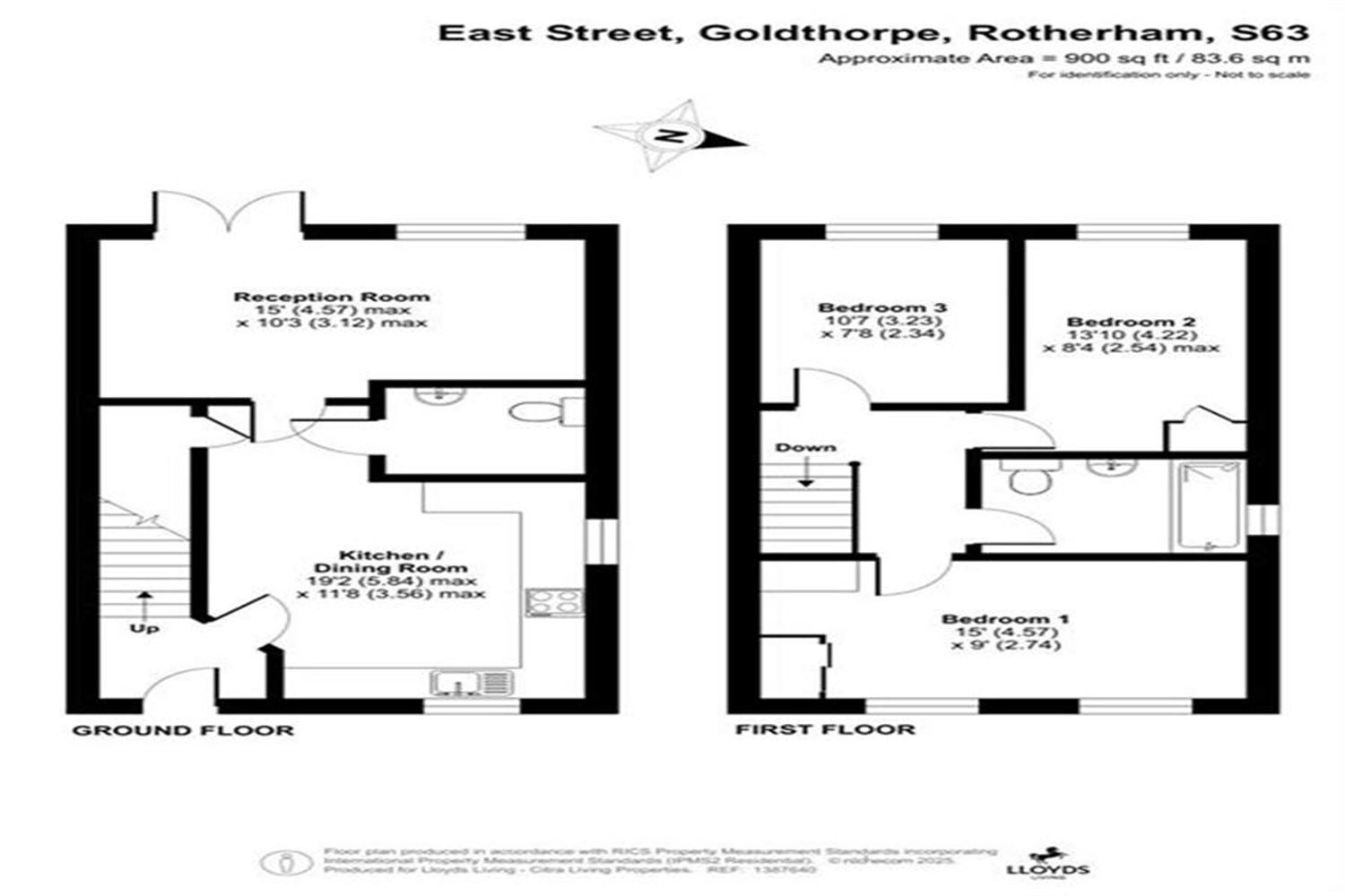 20, Theodore Close, Goldthorpe, Rotherham floorplan