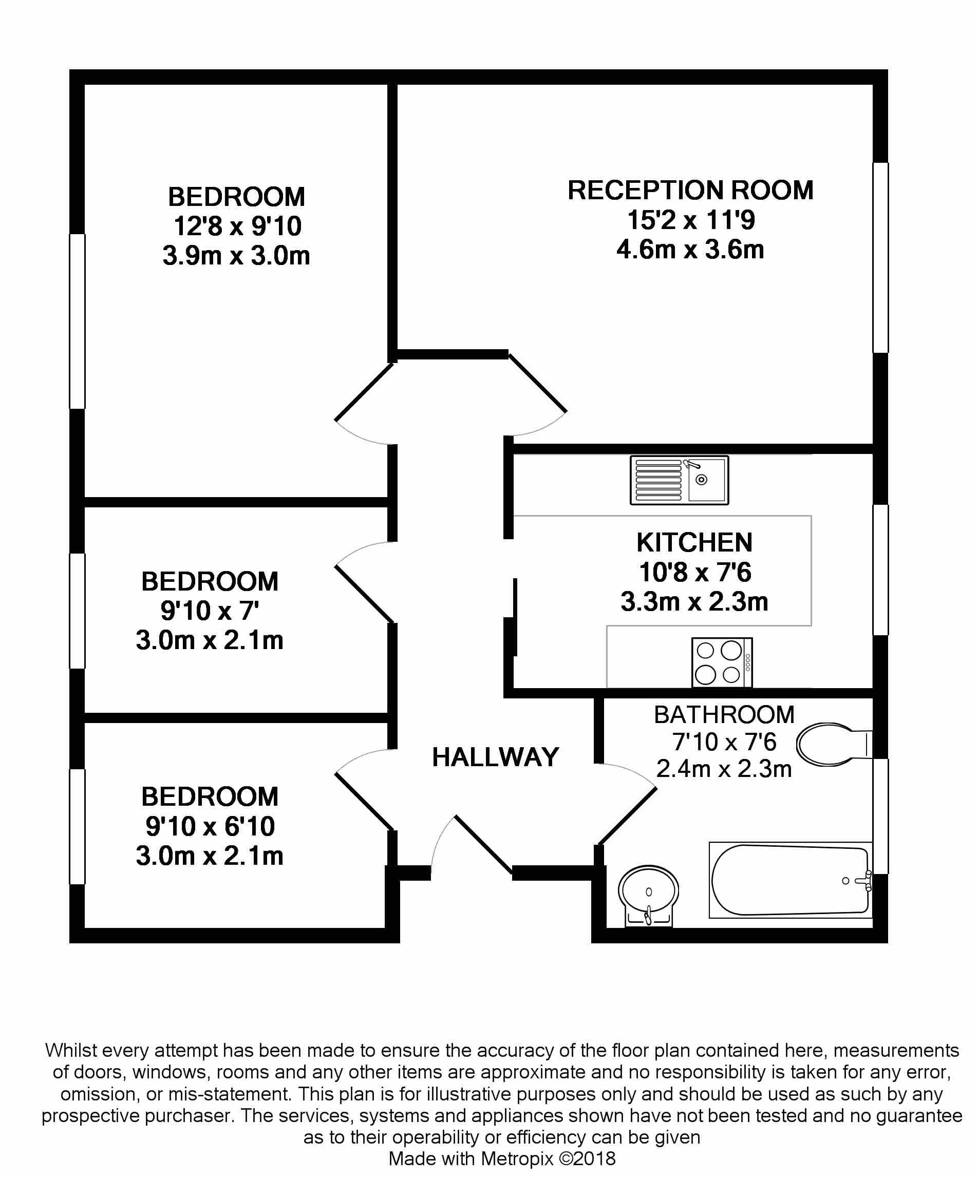 3 Bedrooms Flat to rent in Martins Road, Shortlands BR2