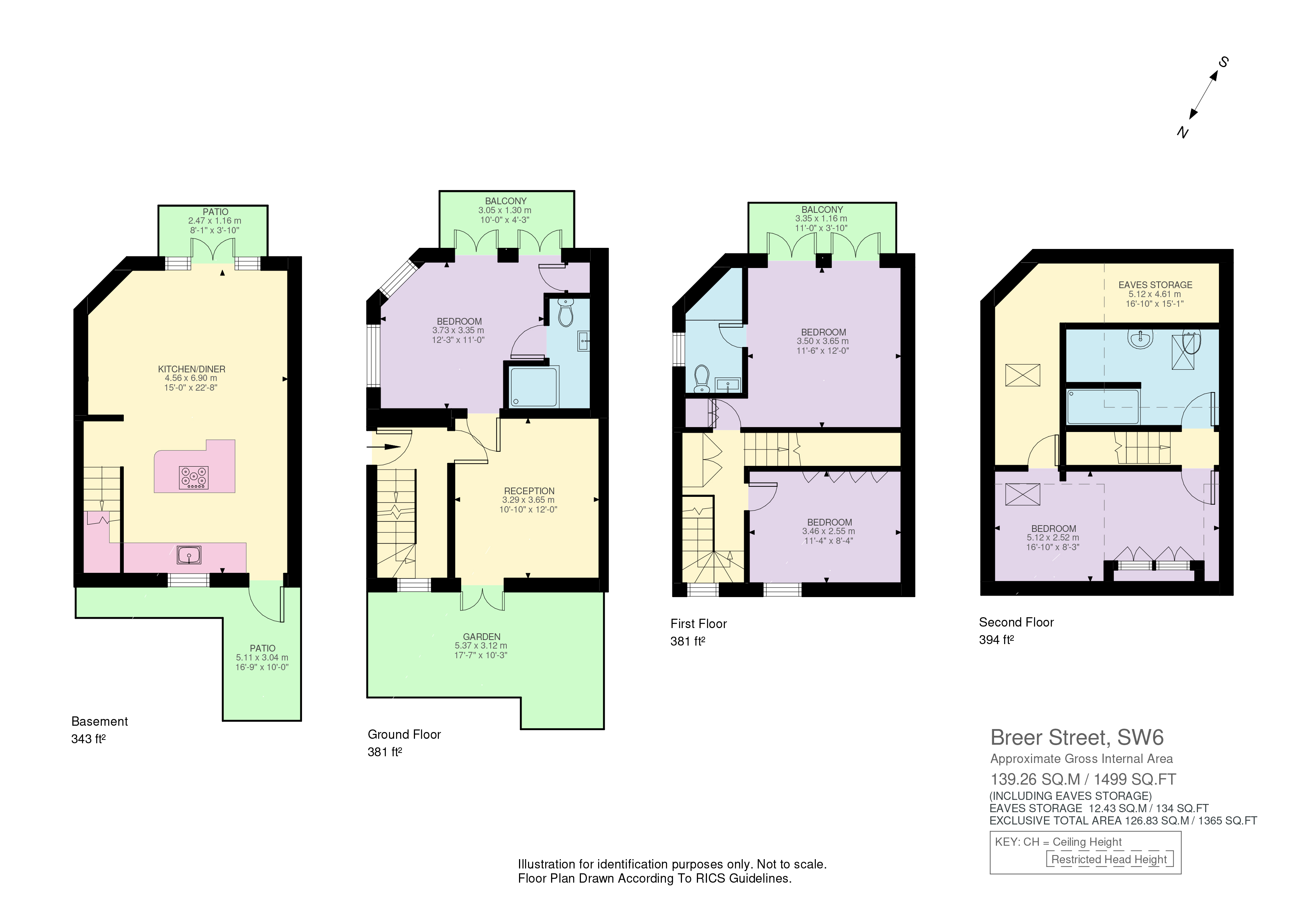 1, Breer Street, London floorplan