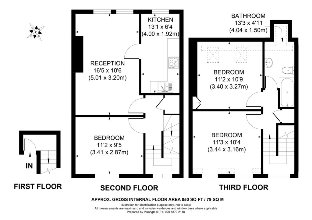 Flat B, 1079A, Garratt Lane, London floorplan